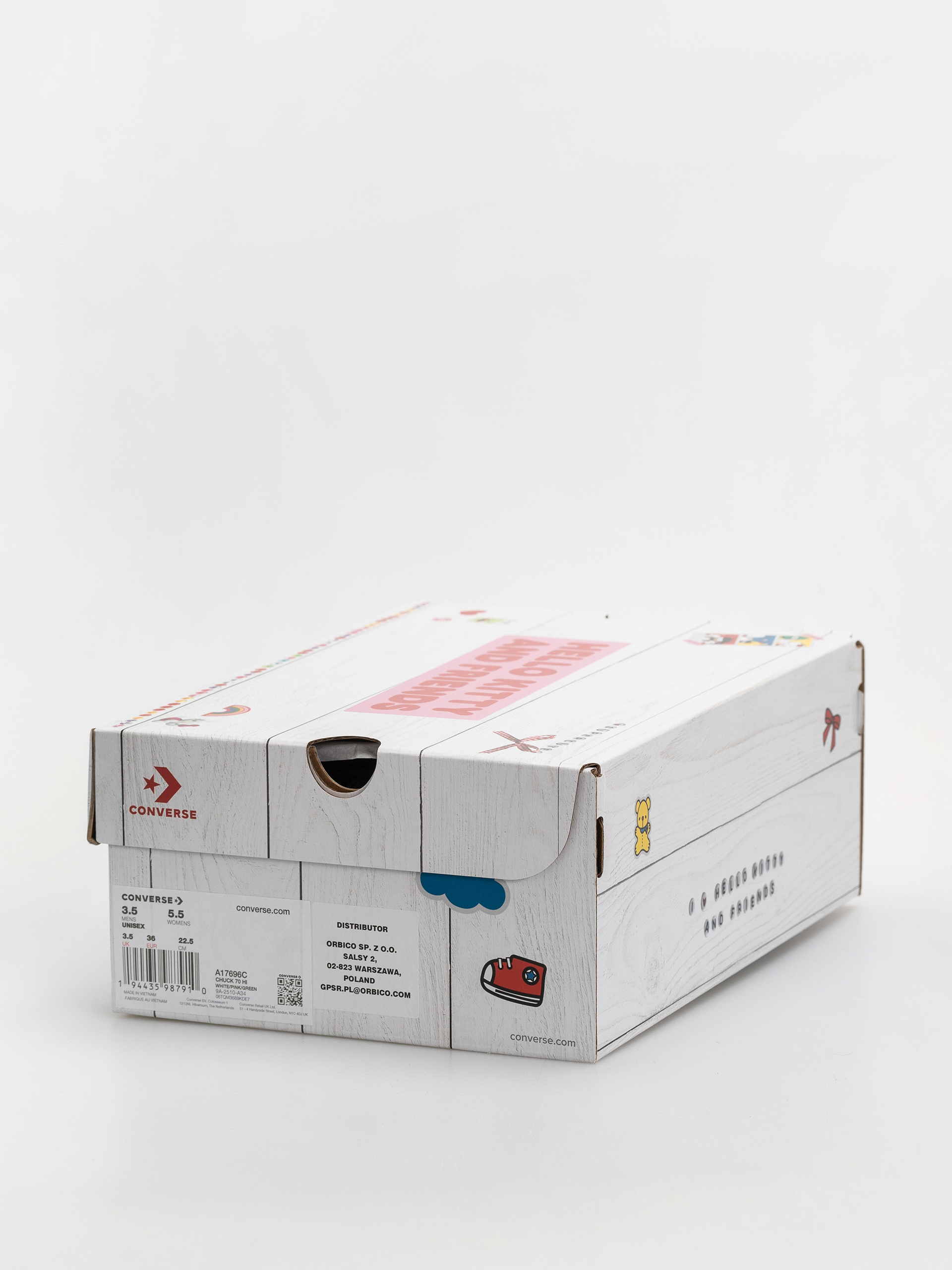 Кецове Converse Chuck 70 Hi (white/pink/green)