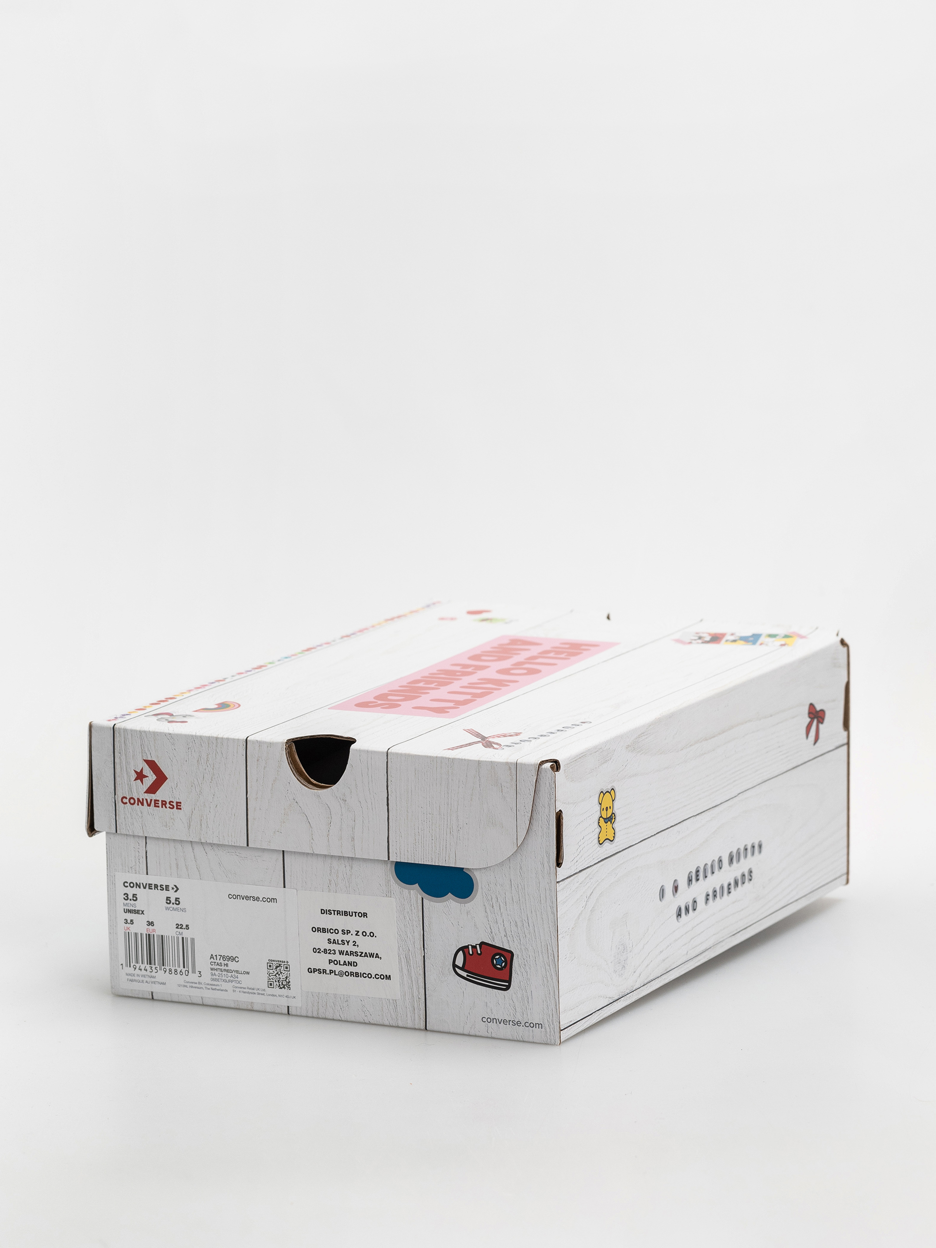 Кецове Converse Chuck Taylor All Star Hi (white/red/yellow)