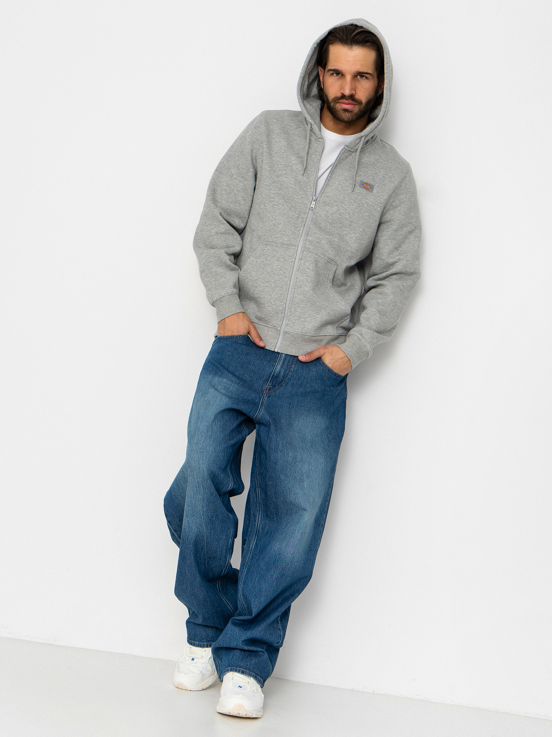 Суитшърт с качулка Dickies Oakport ZHD (heather grey)