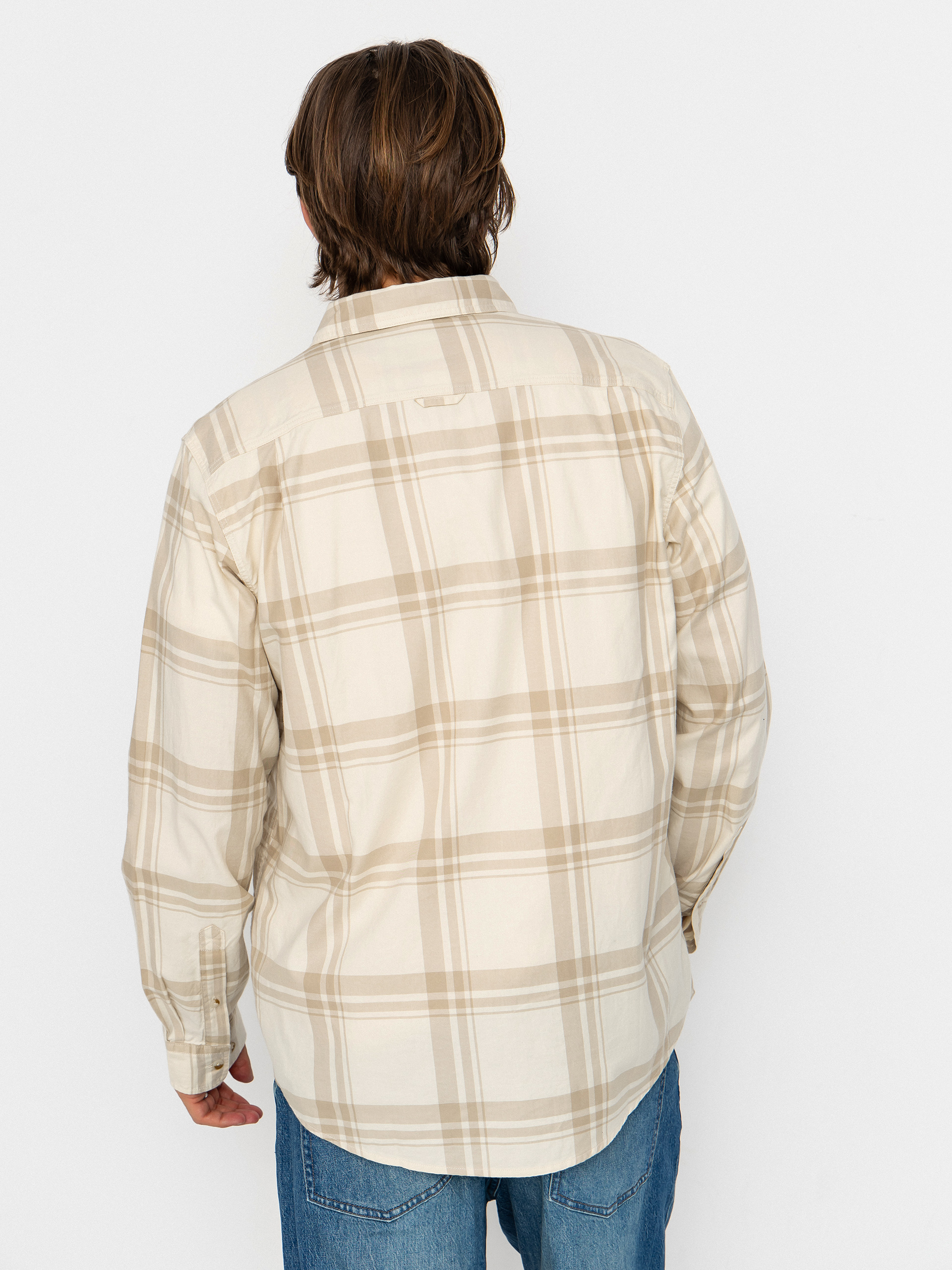 Риза Fjallraven Ovik Lite Flannel (chalk white/fossil)
