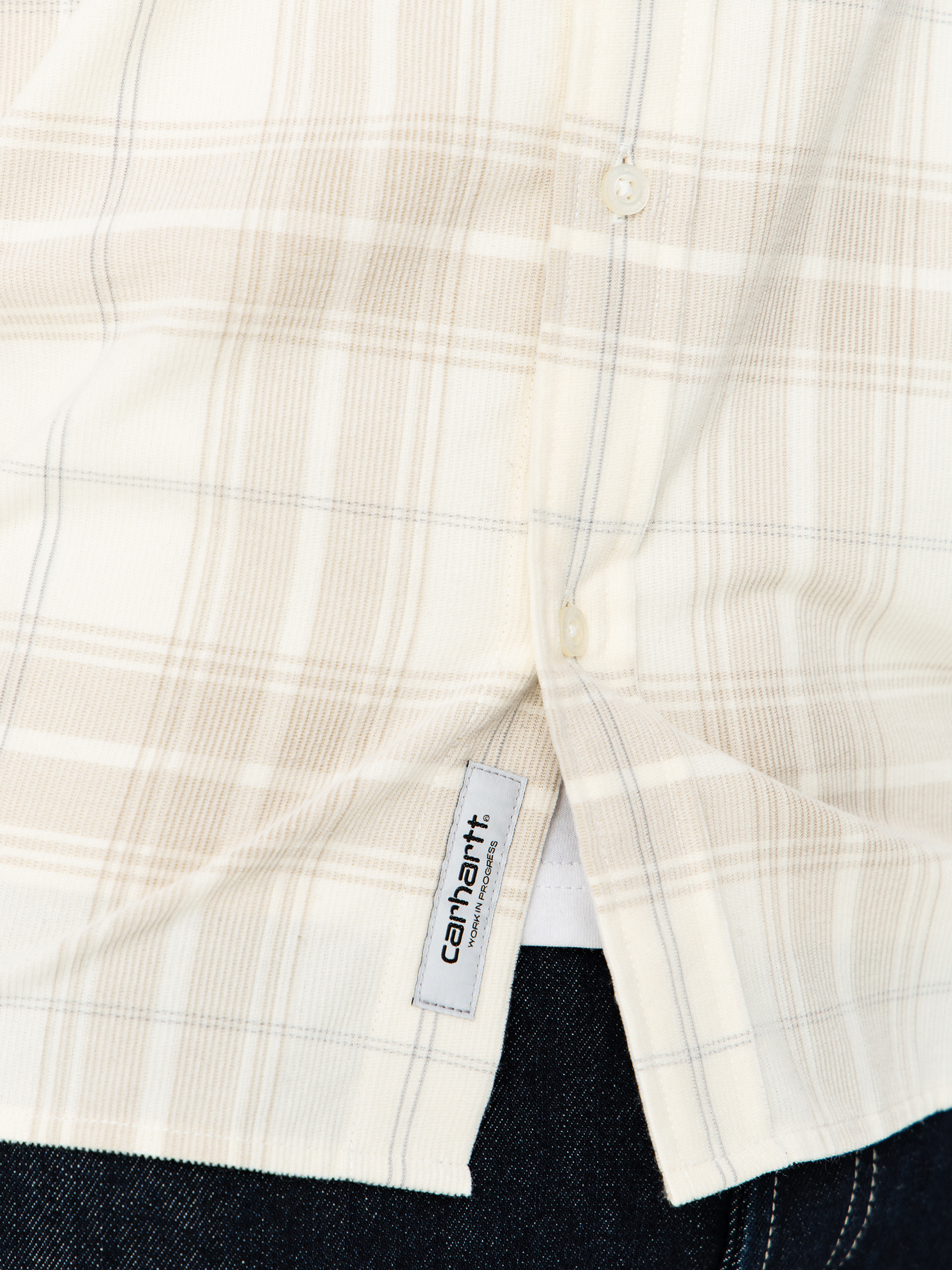 Риза Carhartt WIP Wilber (wilber check/natural)