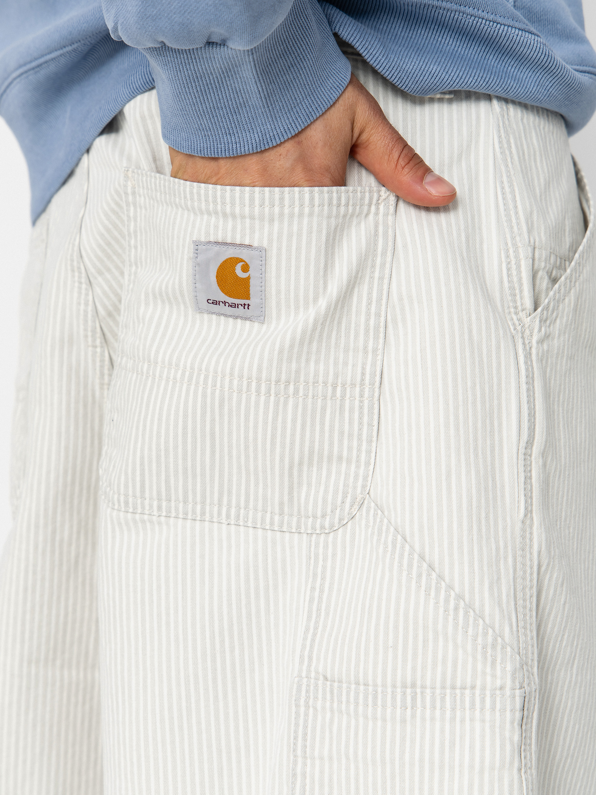 Панталони Carhartt WIP Mercer Single Knee (mercer stripe/graphite/wax)