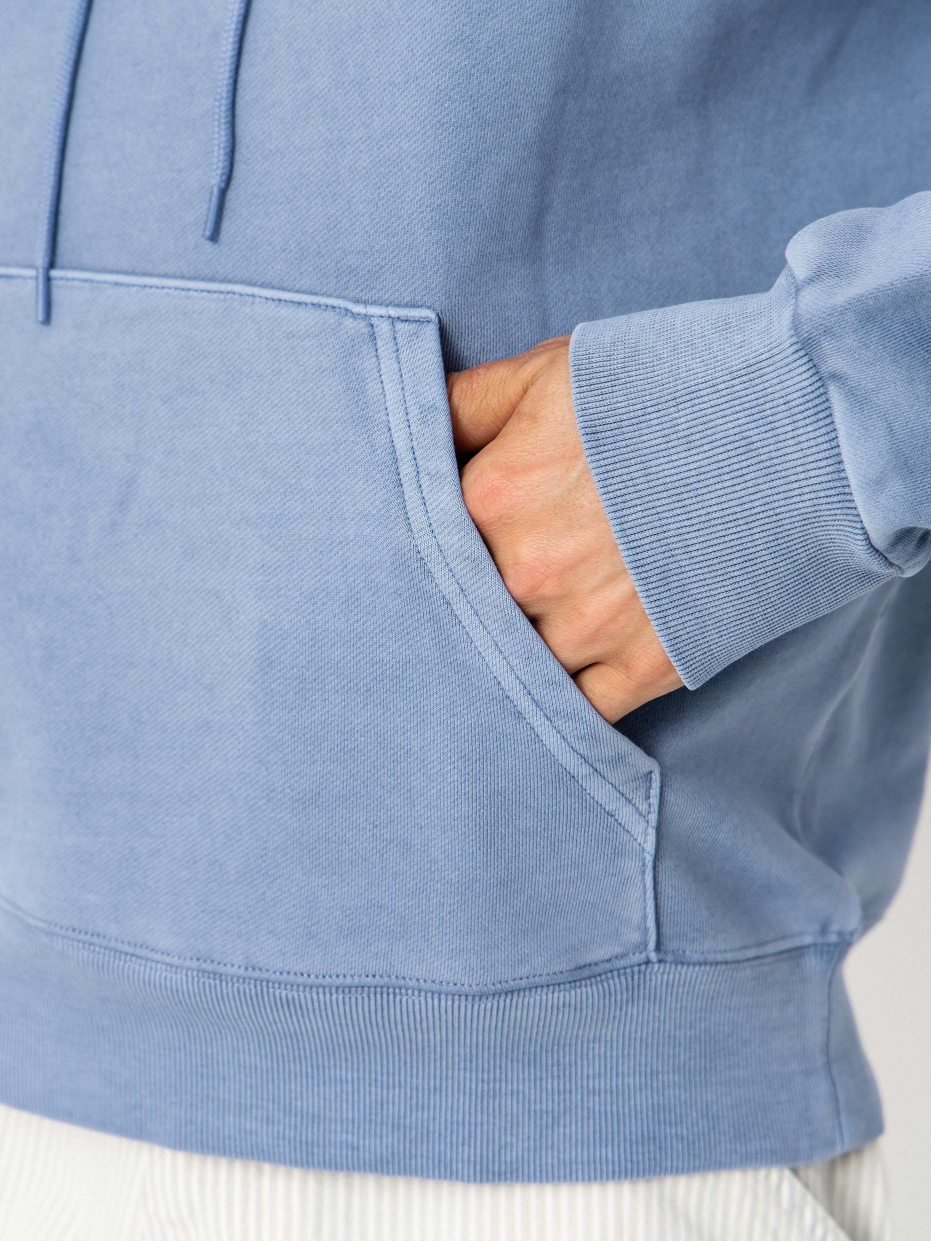 Суитшърт с качулка Carhartt WIP Nelson HD (gentle blue)