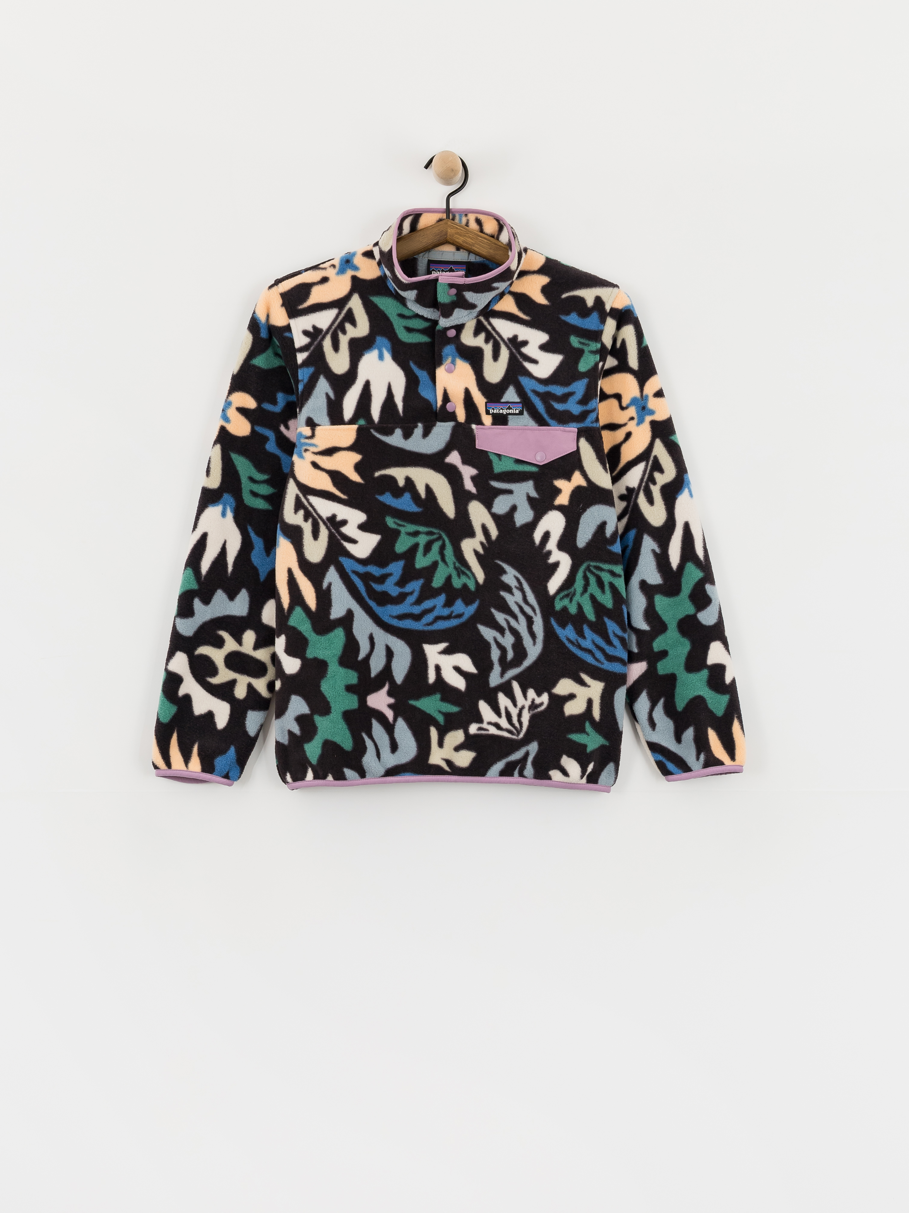 u041fu043eu043bu0430u0440u0435u043du0438 u0441u0443u0438u0442u0448u044au0440u0442 Patagonia Lightweight Synchilla Snap T Wmn (kaleido/black)