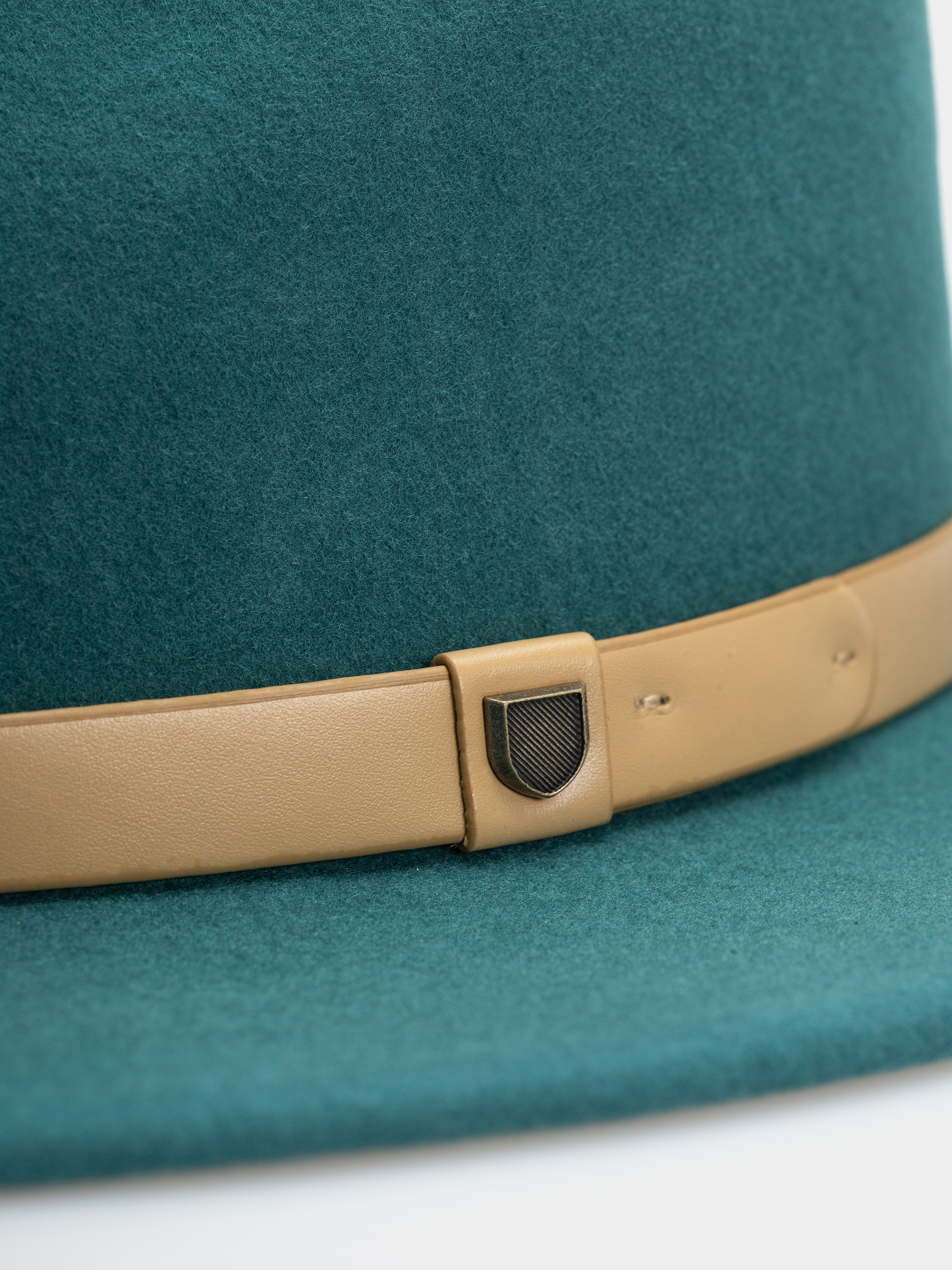 Шапка с периферия Brixton Messer Fedora (transformative teal)