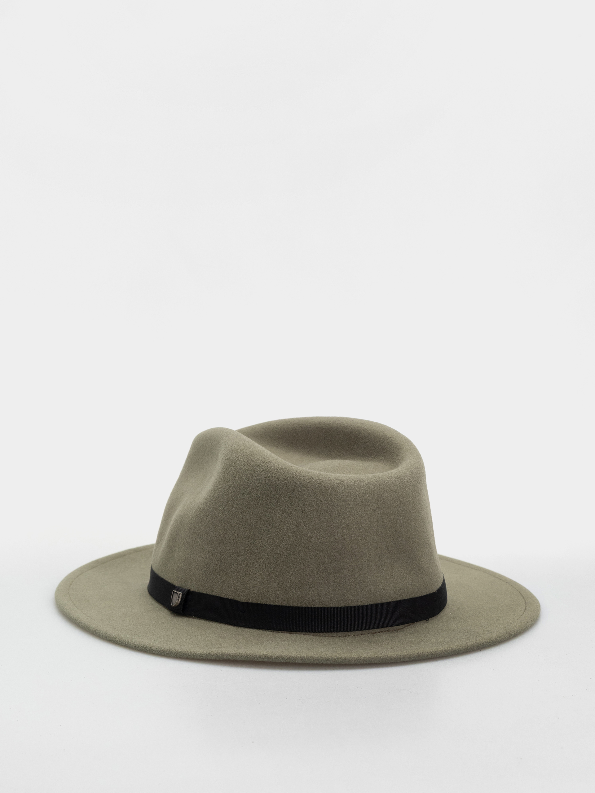 Шапка с периферия Brixton Messer Packable Fedora (olive surplus/black)