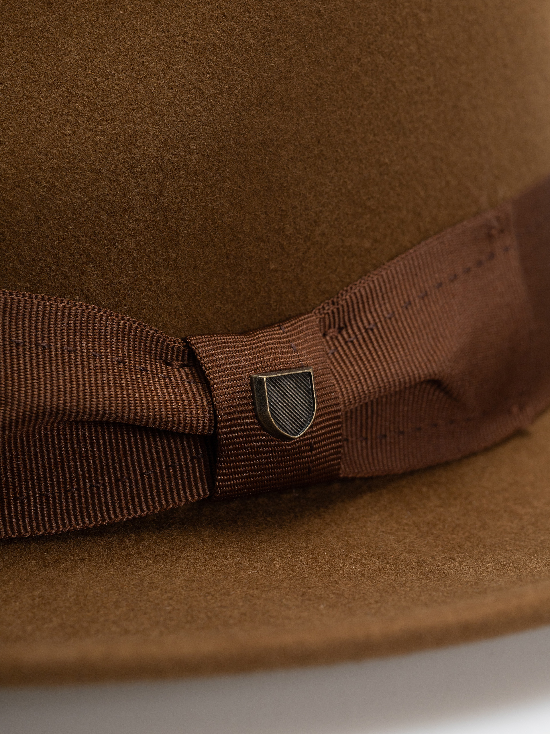 Шапка с периферия Brixton Swindle Convertabrim Fedora (coffee/light brown)