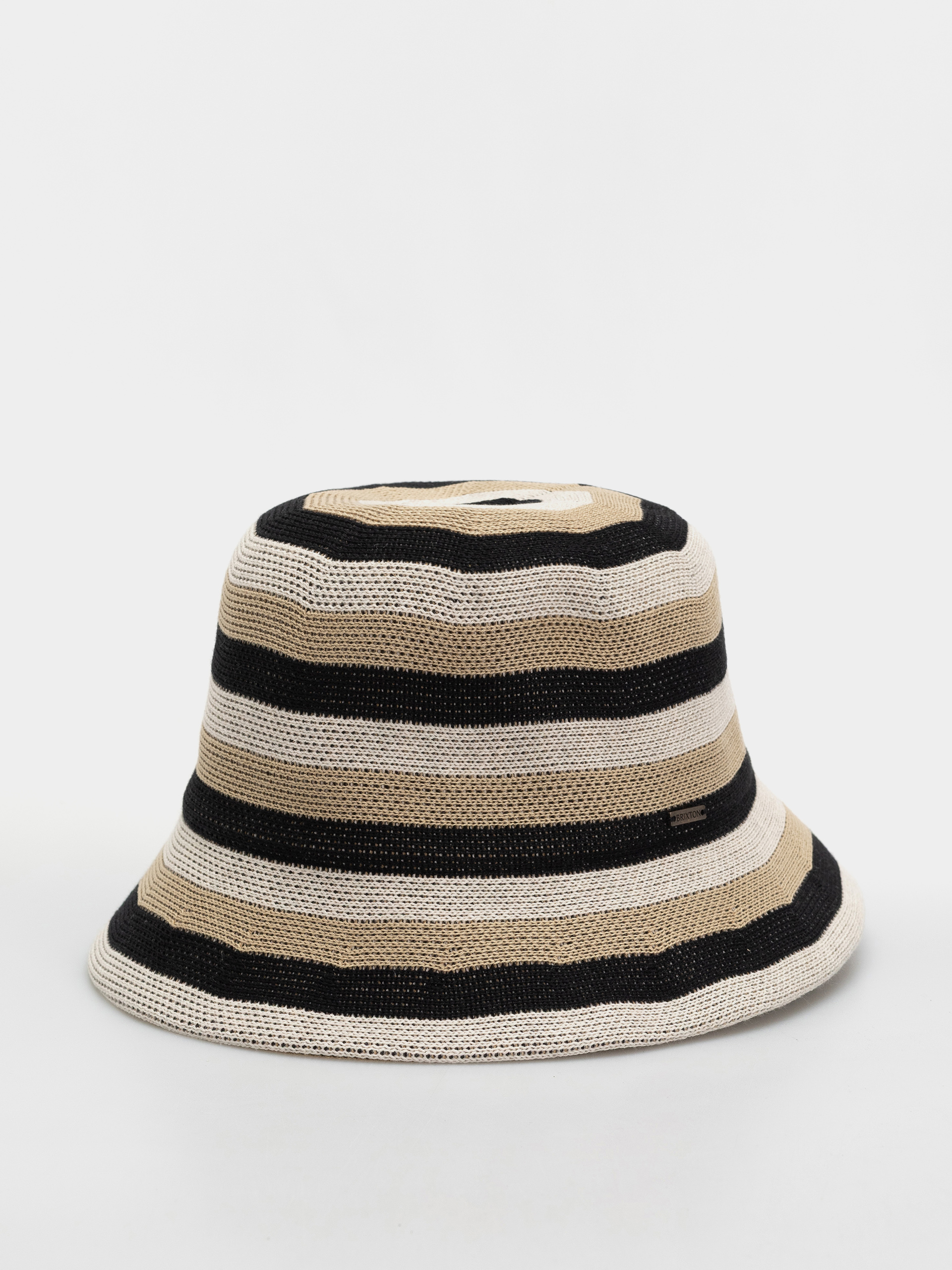 Шапка с периферия Brixton Lisboa Knit Packable Bucket Ha Wmn (black/sand/whitecap)