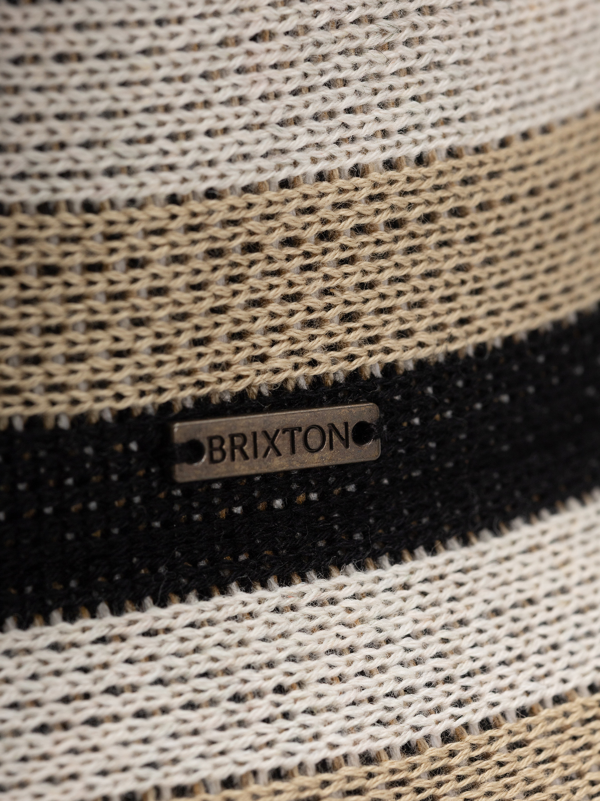 Шапка с периферия Brixton Lisboa Knit Packable Bucket Ha Wmn (black/sand/whitecap)