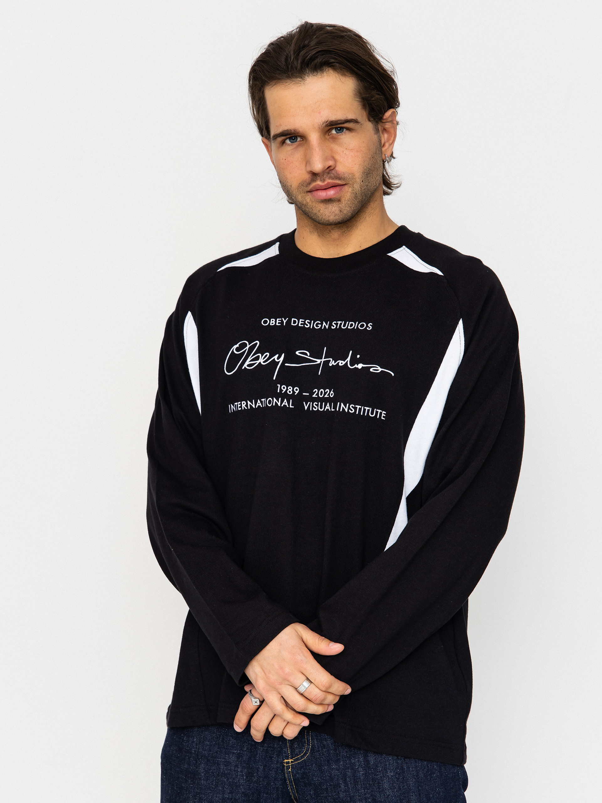 Блуза OBEY League (black multi)