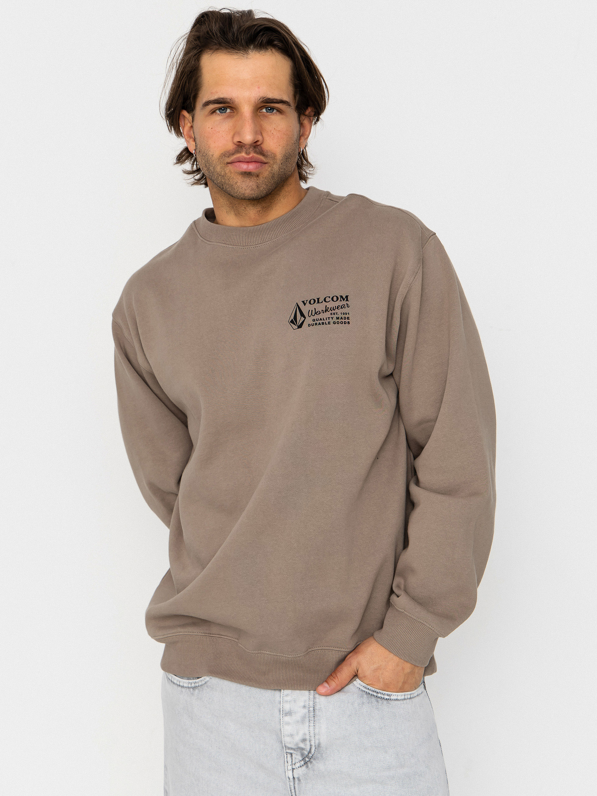 Суитшърт Volcom Workwear Crew (brindle)