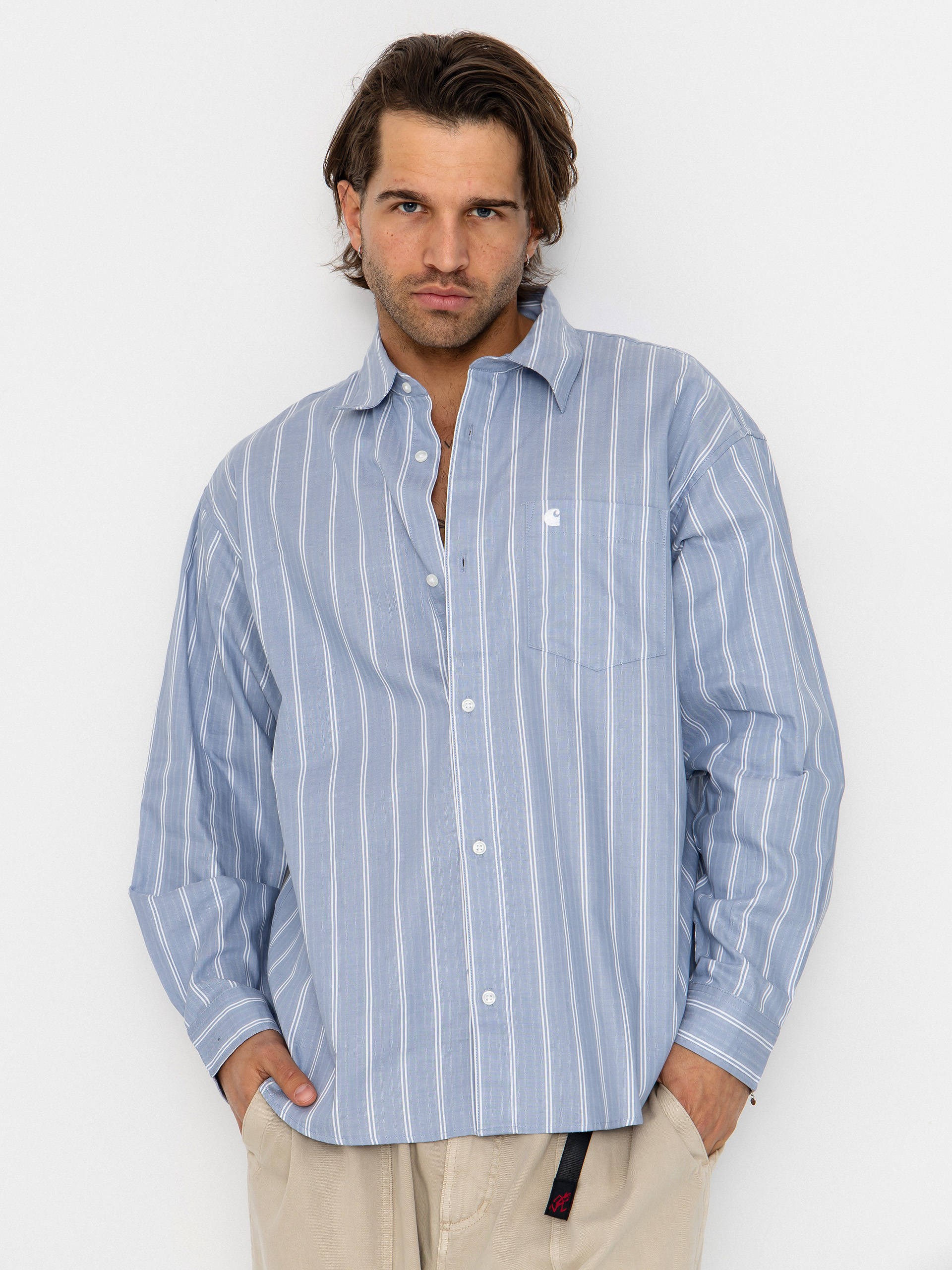 u0420u0438u0437u0430 Carhartt WIP Beale (beale stripe/gentle blue/white)