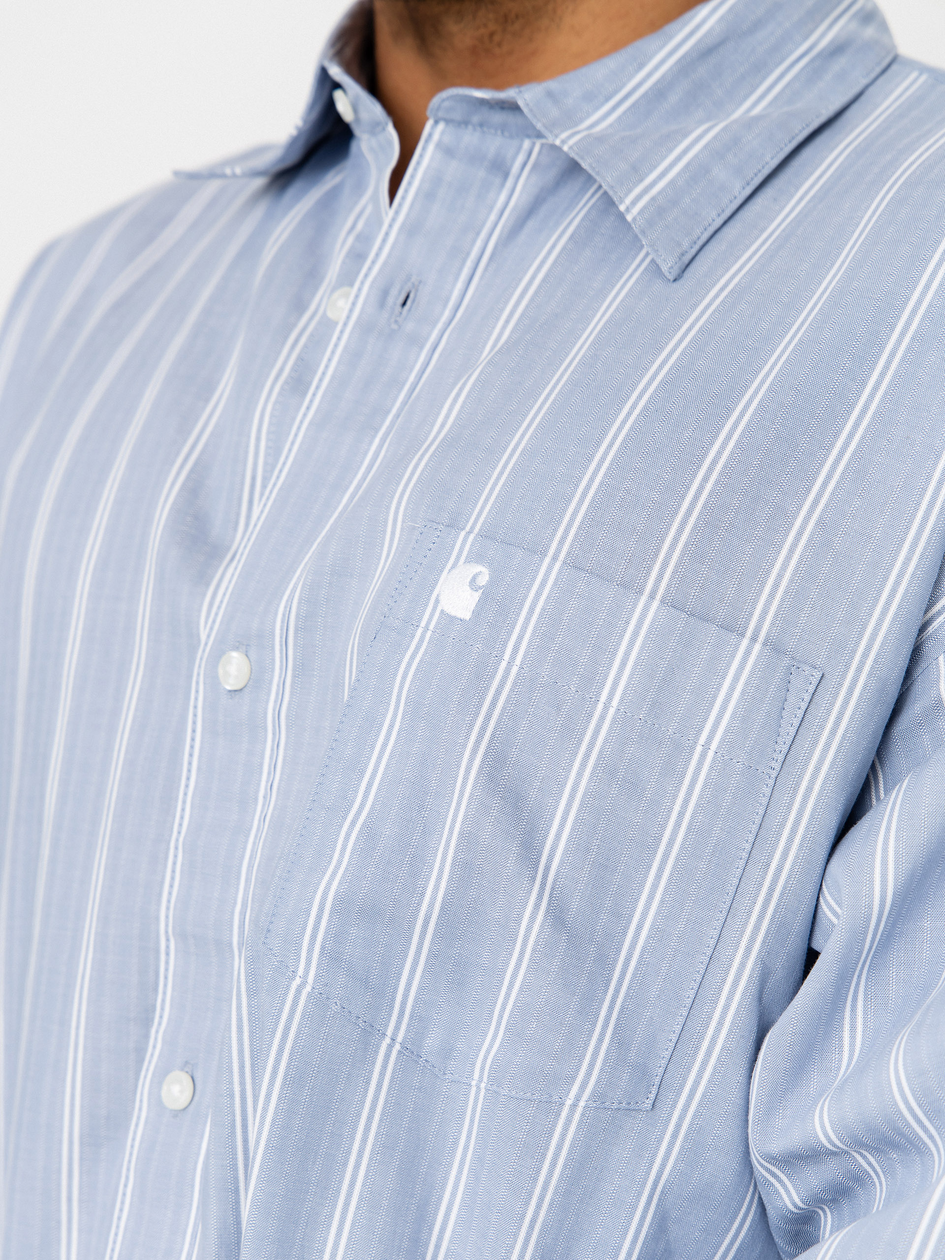 Риза Carhartt WIP Beale (beale stripe/gentle blue/white)