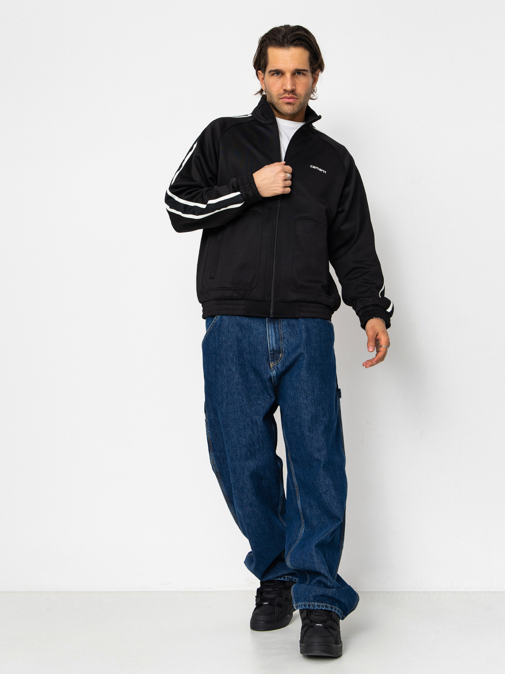 Суитшърт Carhartt WIP Bolar (black/wax)