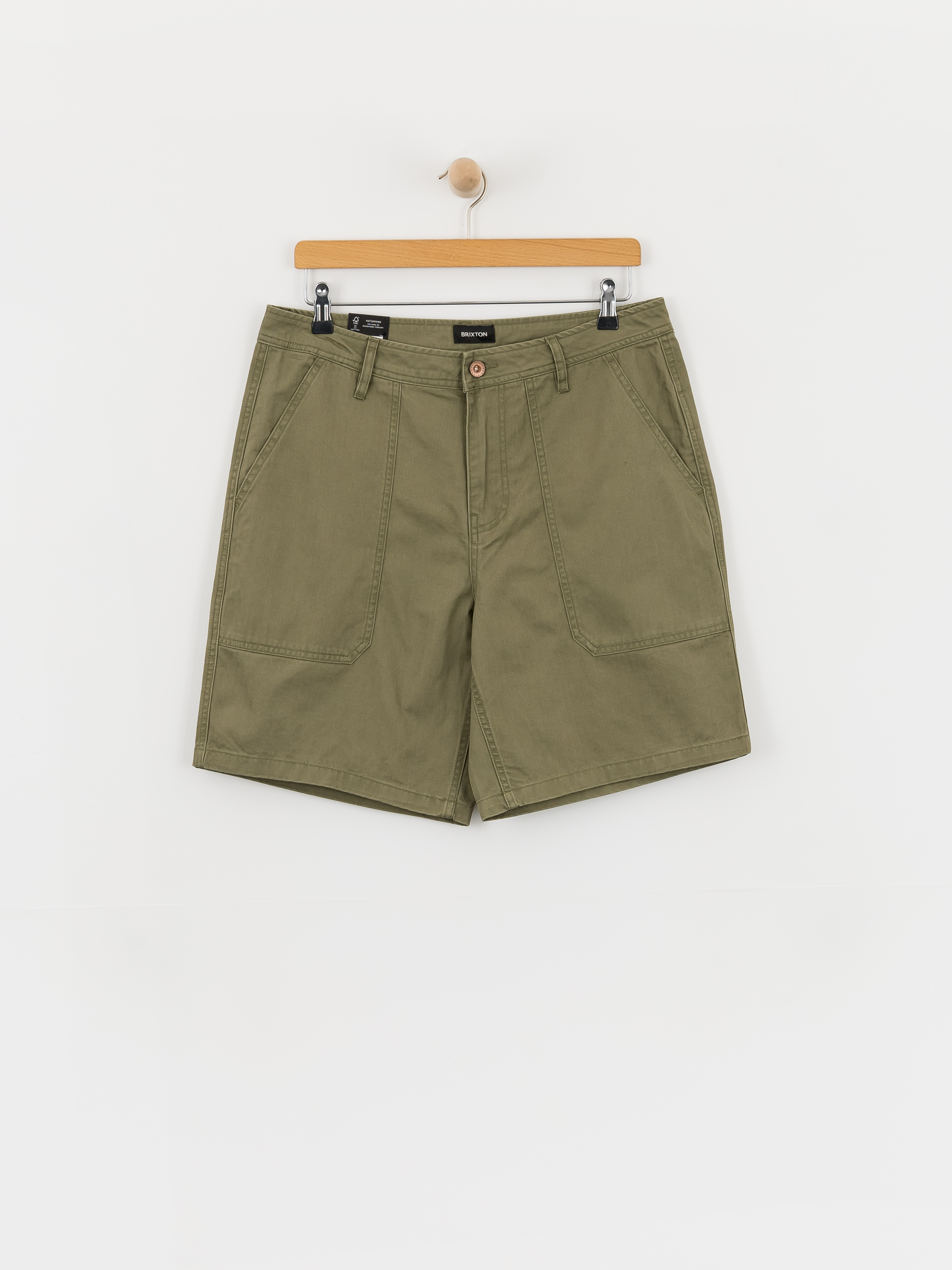 Къси панталони Brixton Surplus Vw Herringbone (washed olive green)
