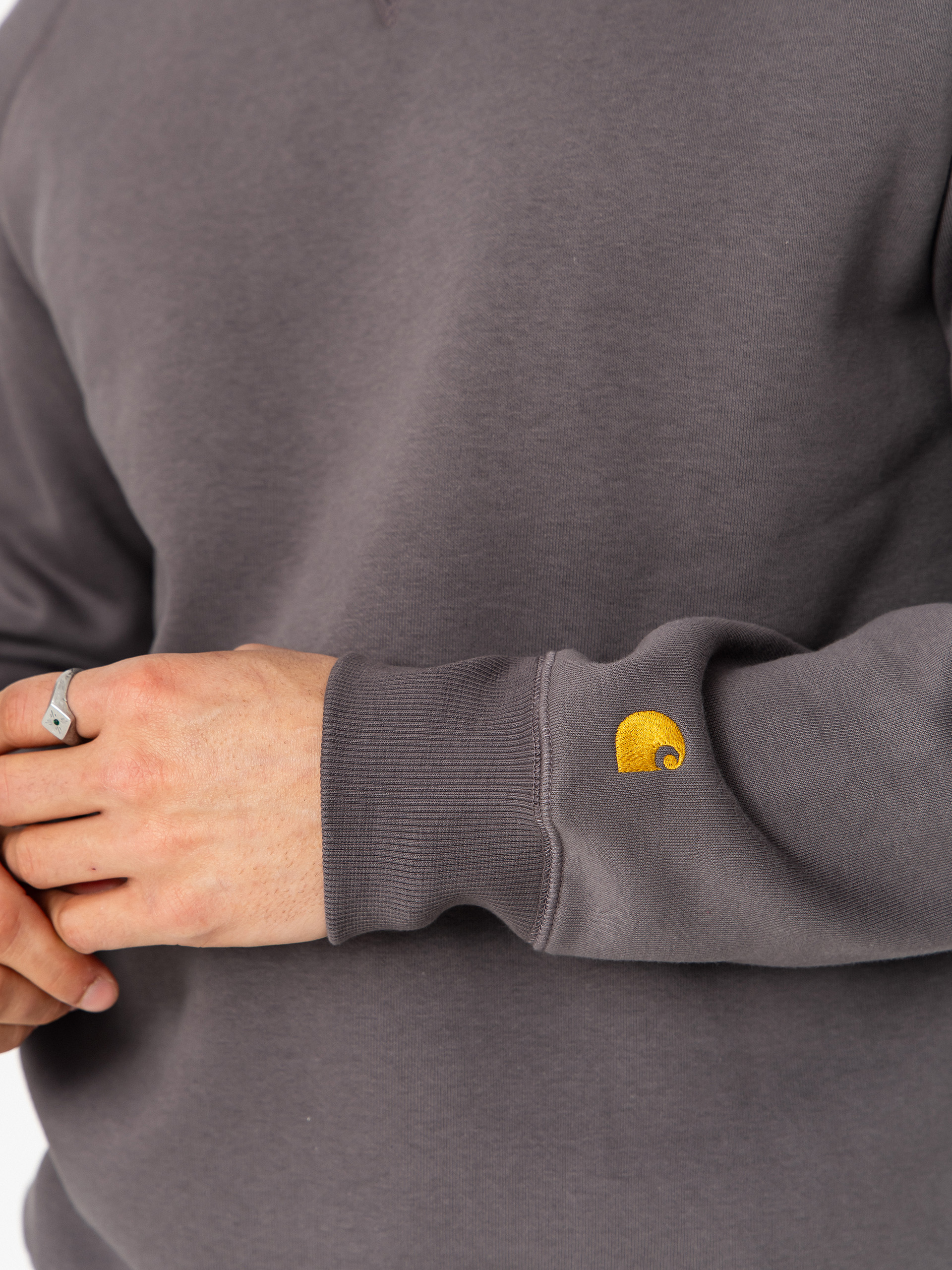 Суитшърт Carhartt WIP Chase (porphyry/gold)