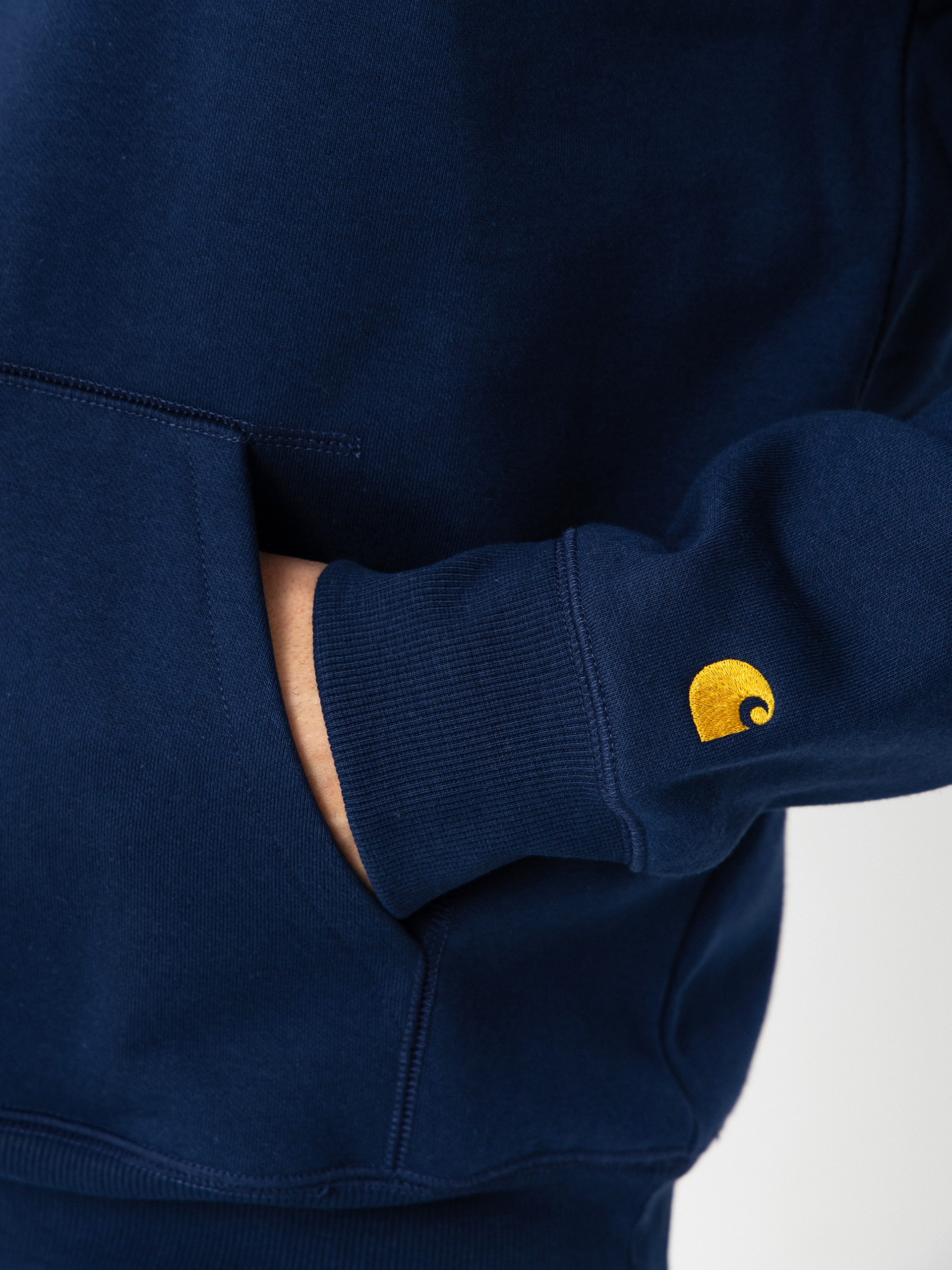 Суитшърт с качулка Carhartt WIP Chase HD (jupiter/gold)