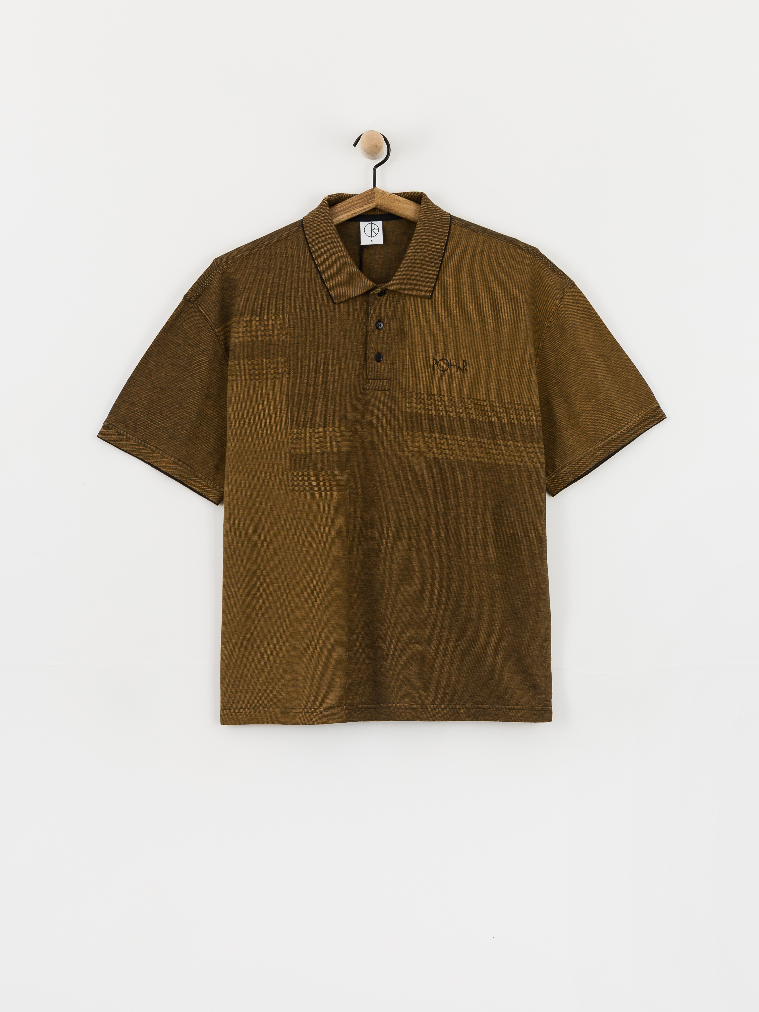 Тениска с яка Polar Skate Surf Pique (black/caramel)