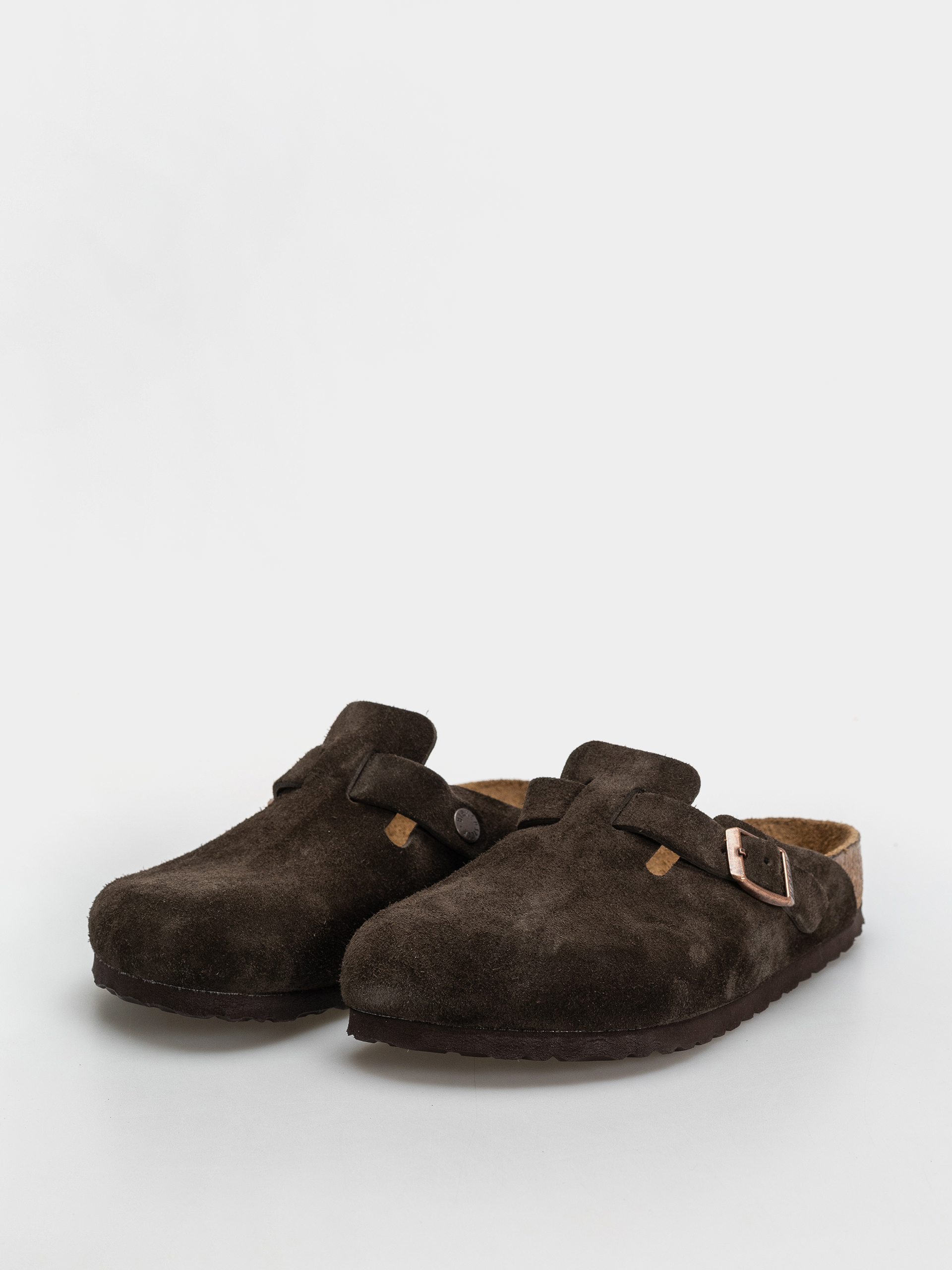 Чехли Birkenstock Boston Suede Leather Regular (mocca)