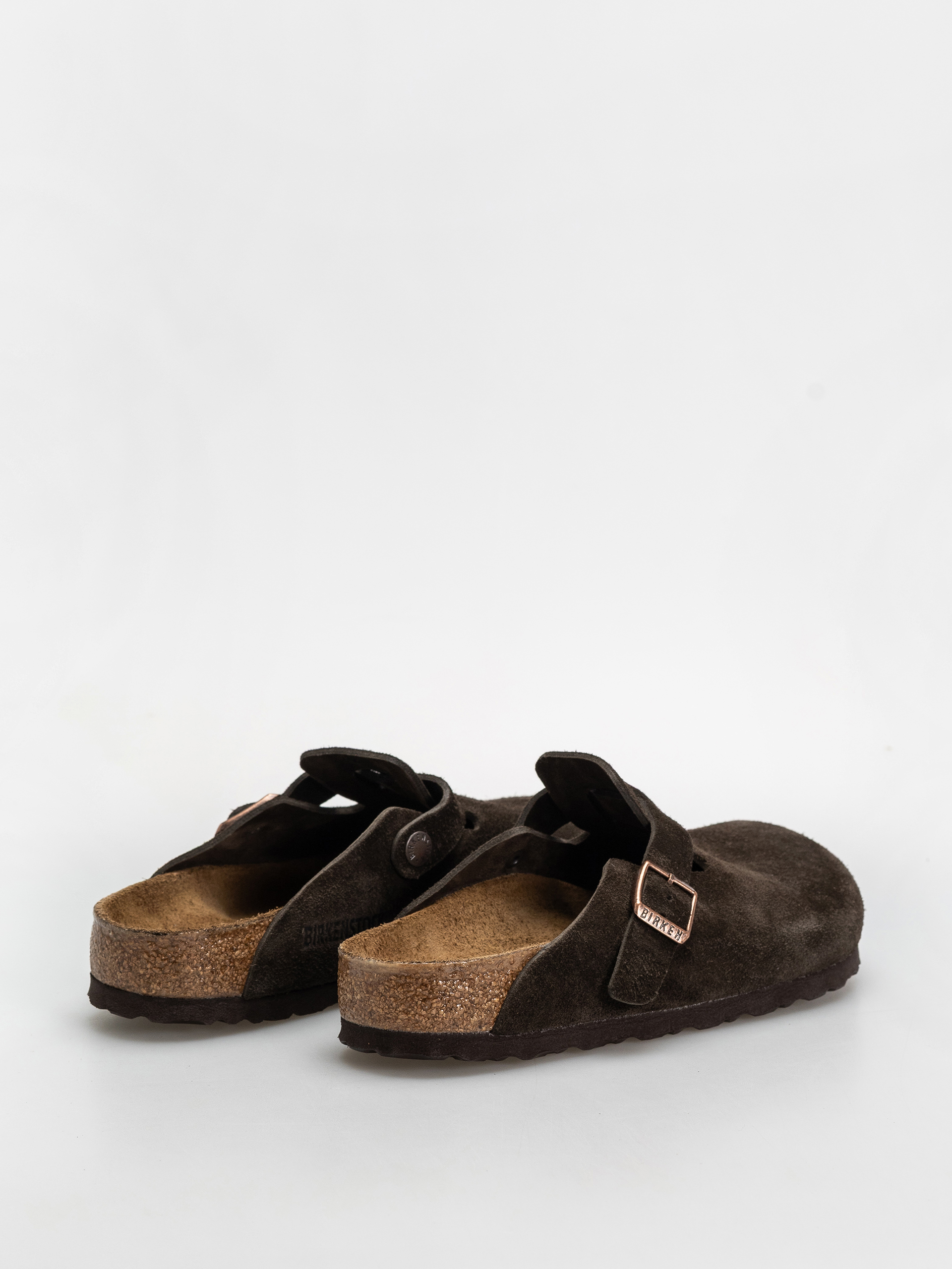 Чехли Birkenstock Boston Suede Leather Regular (mocca)