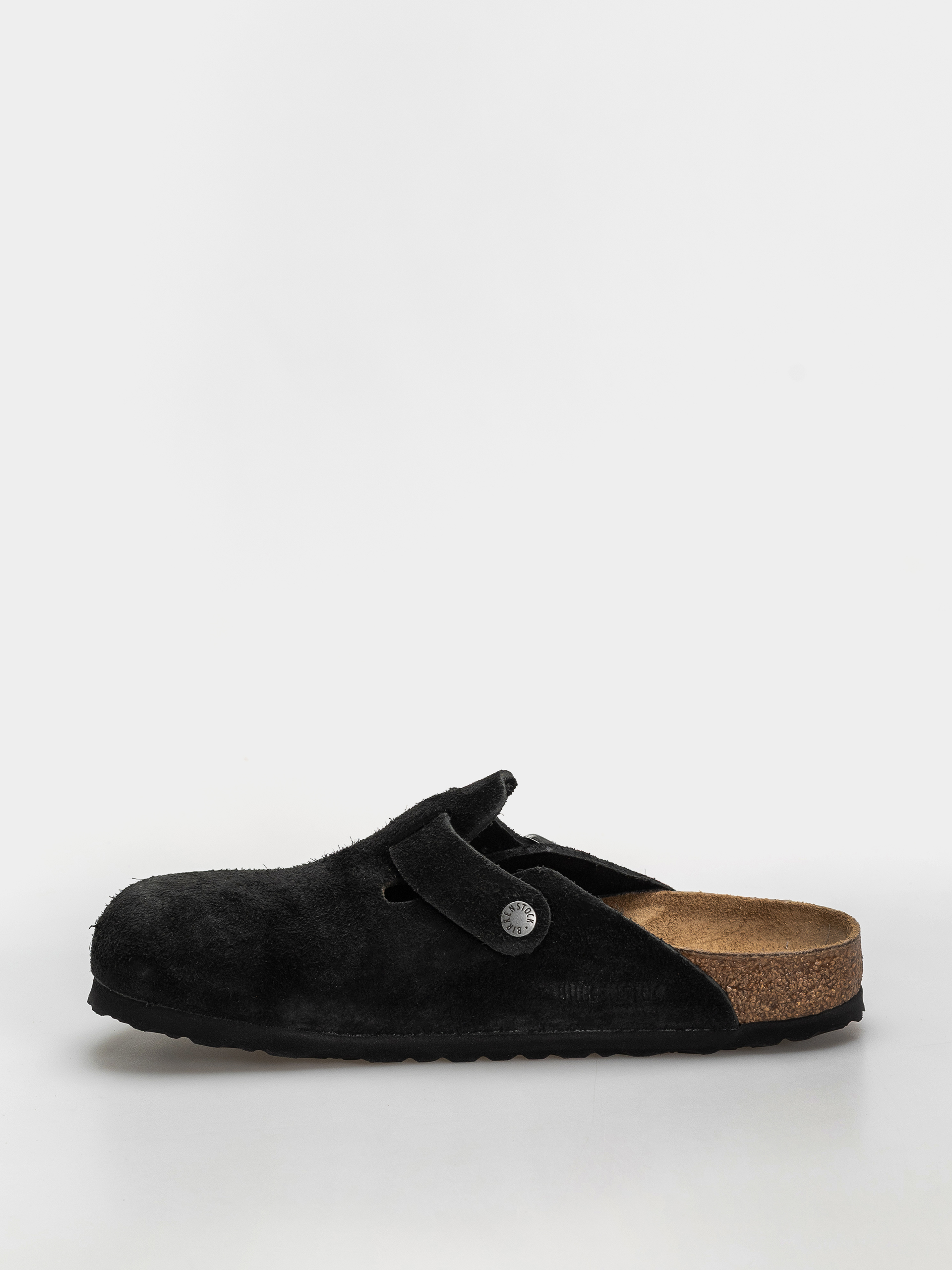Чехли Birkenstock Boston Suede Leather Narrow (black)