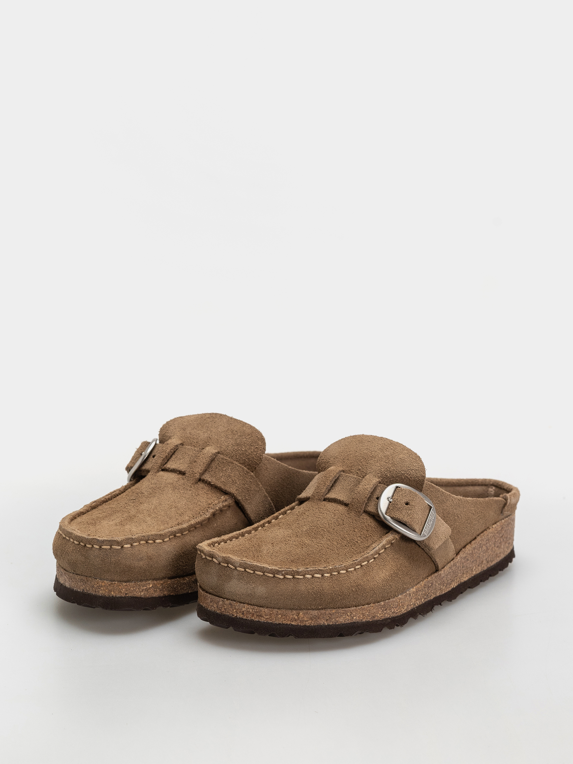 Чехли Birkenstock Buckley Suede Leather Narrow Wmn (gray taupe)