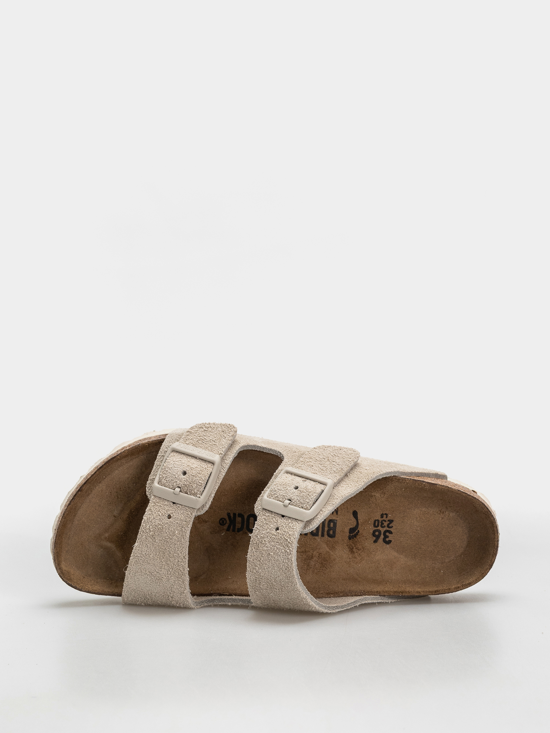 Чехли Birkenstock Arizona Suede Leather Narrow (oyster)