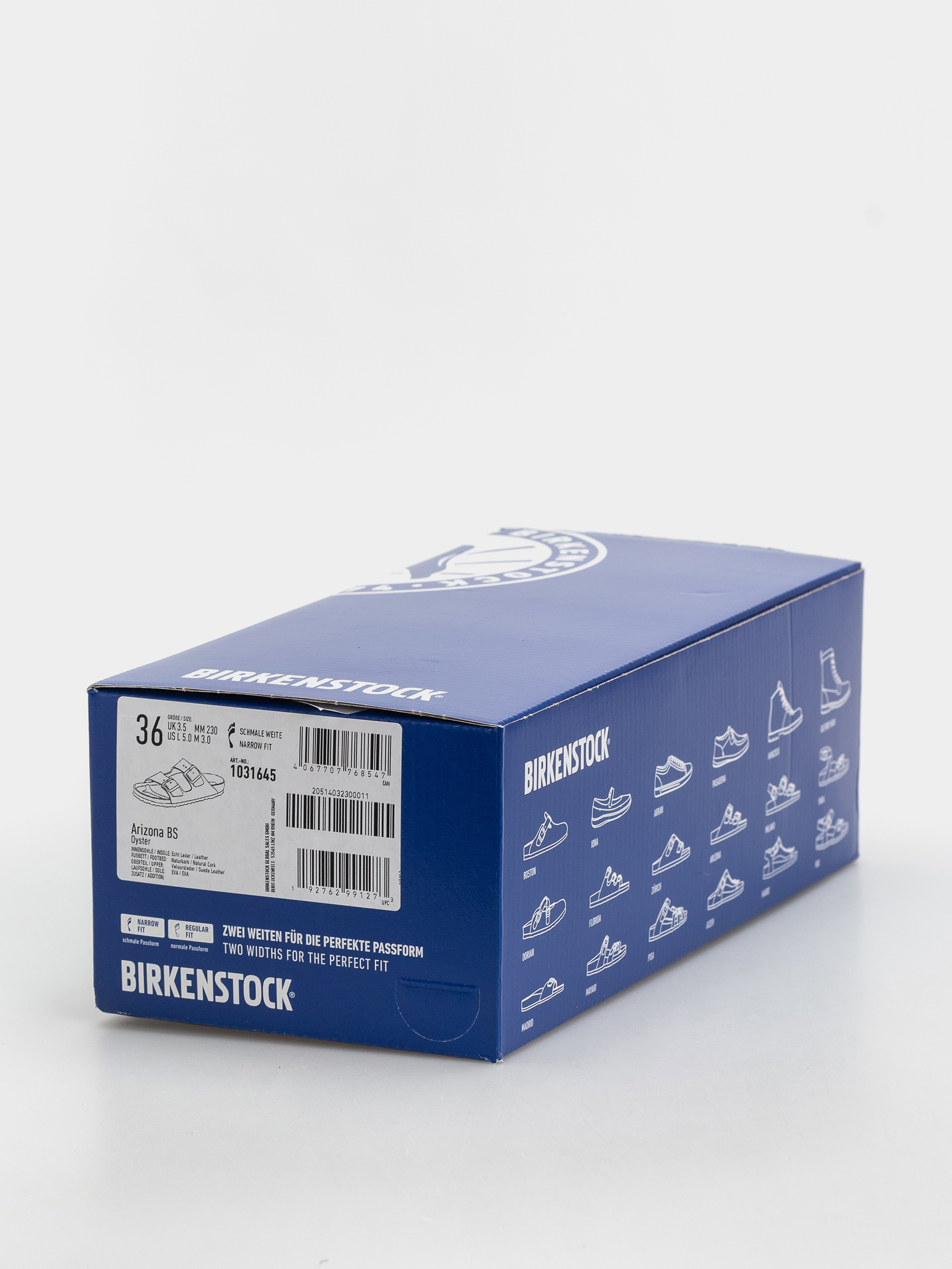 Чехли Birkenstock Arizona Suede Leather Narrow (oyster)