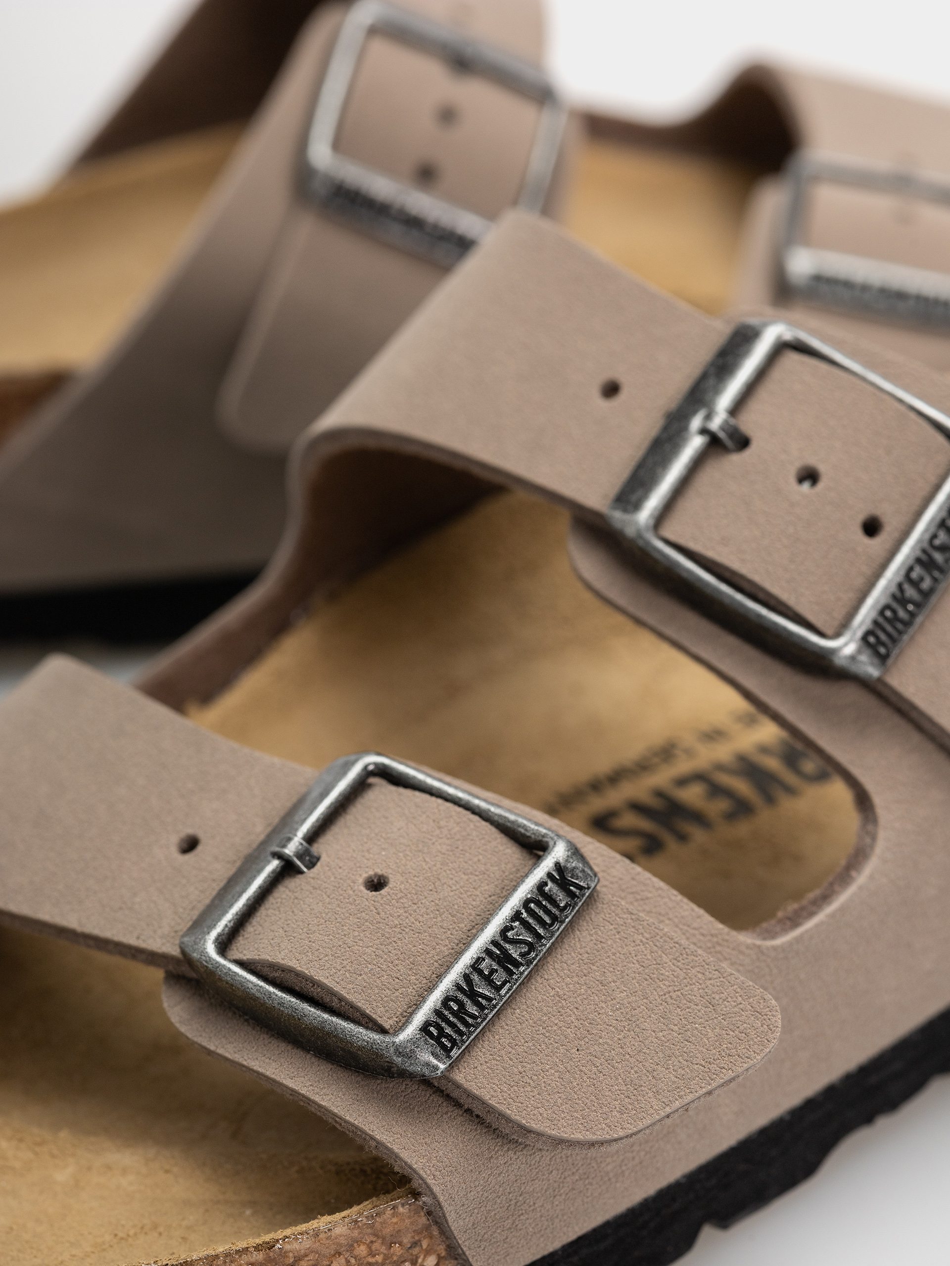 Чехли Birkenstock Arizona Birkibuc Narrow (gray taupe)