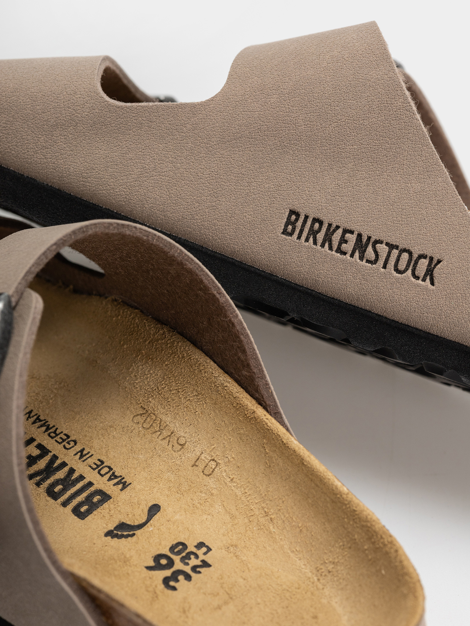 Чехли Birkenstock Arizona Birkibuc Narrow (gray taupe)