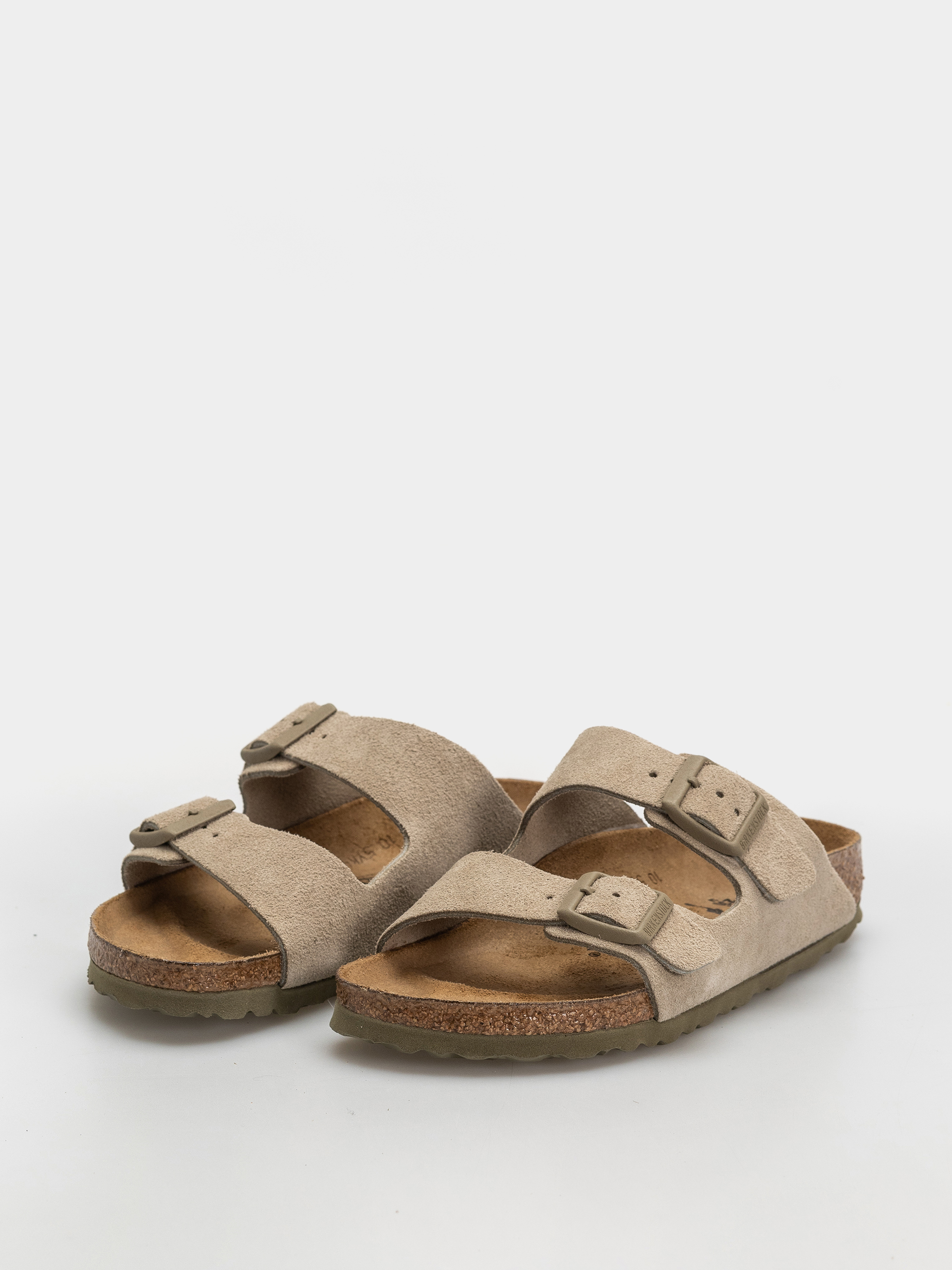 Чехли Birkenstock Arizona Suede Leather Narrow (faded khaki)