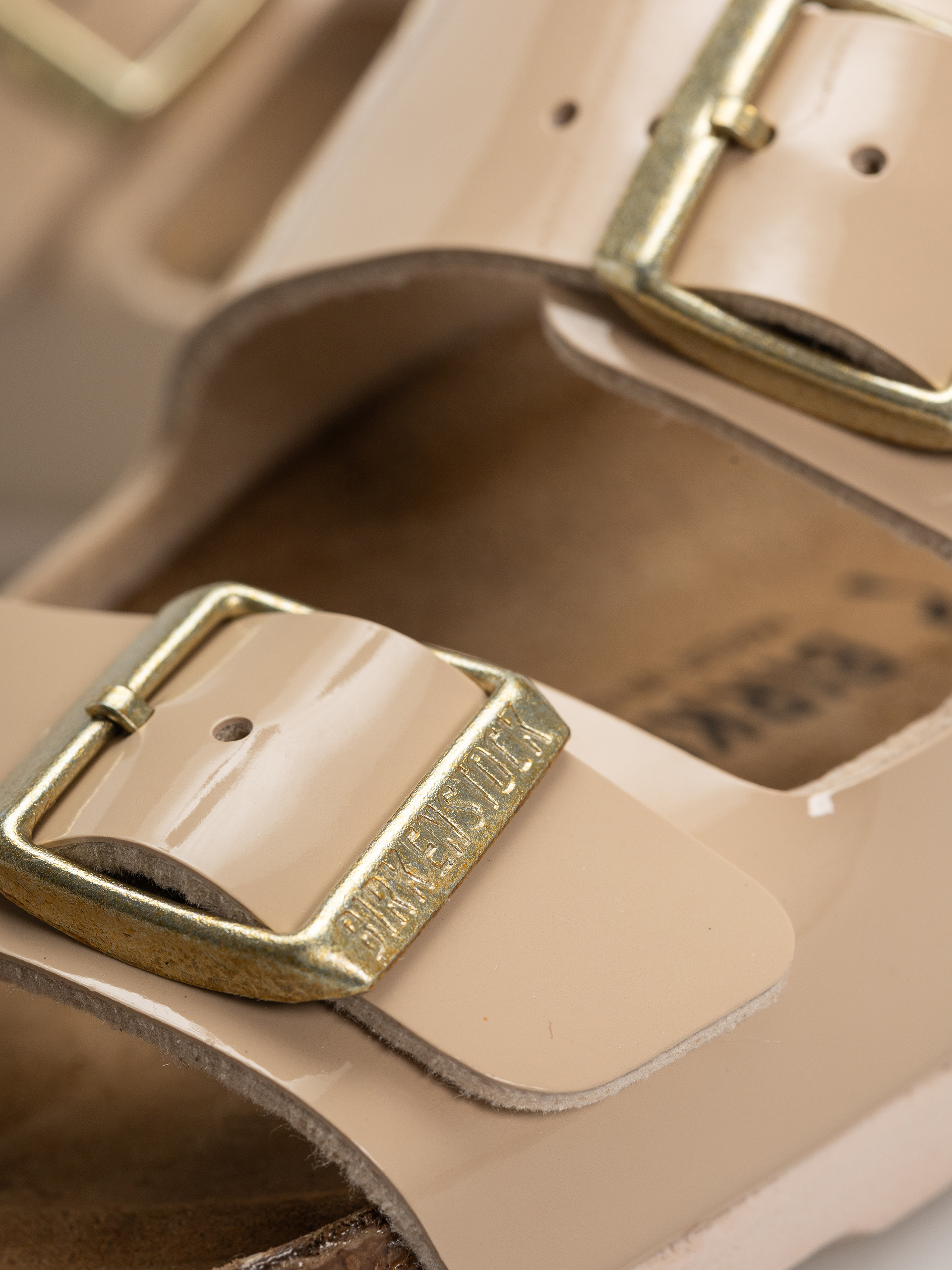 Чехли Birkenstock Arizona Birko Flor Patent Narrow Wmn (sand)