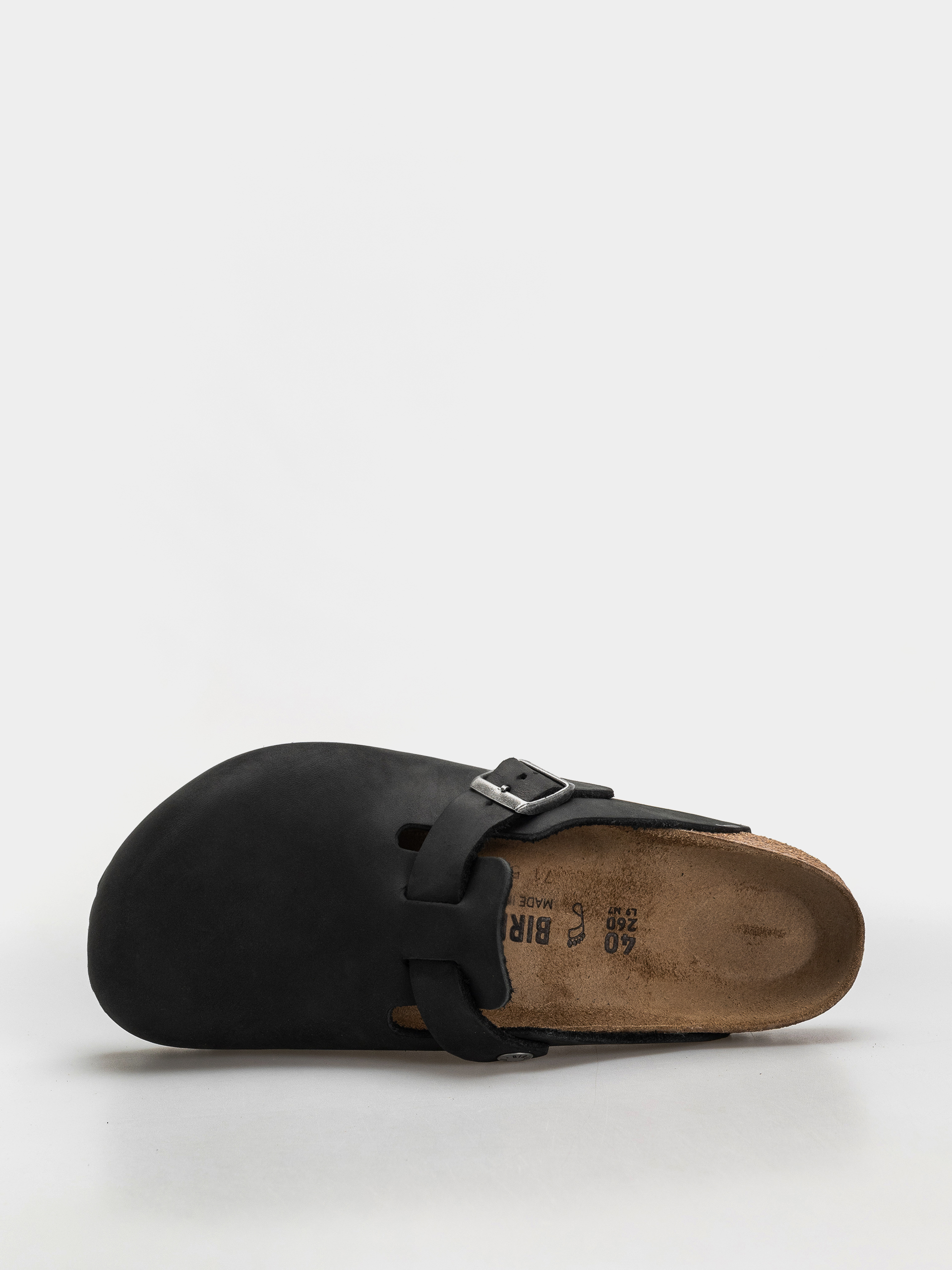 Чехли Birkenstock Boston Oiled Leather Regular (black)