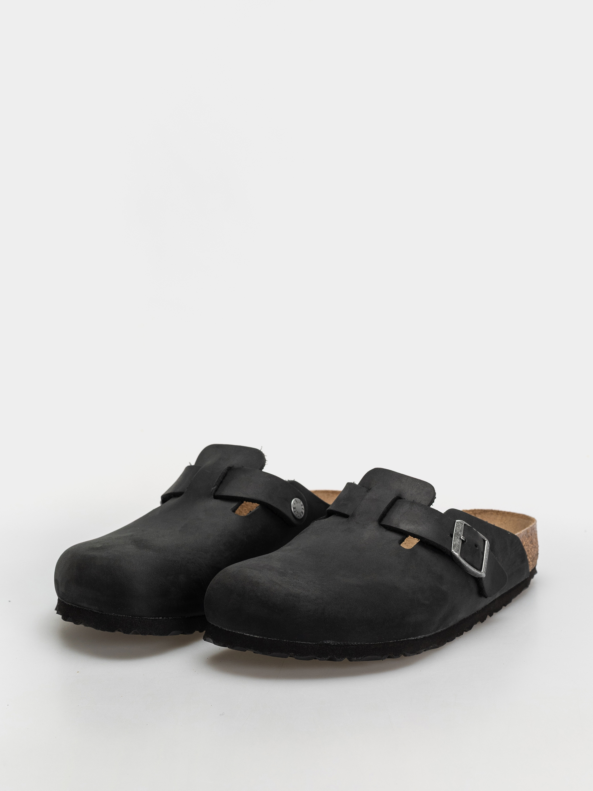 Чехли Birkenstock Boston Oiled Leather Regular (black)