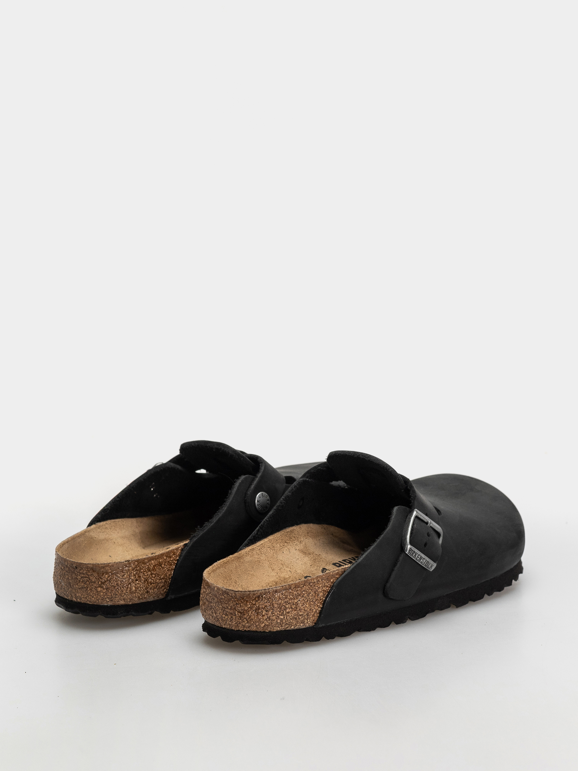 Чехли Birkenstock Boston Oiled Leather Regular (black)