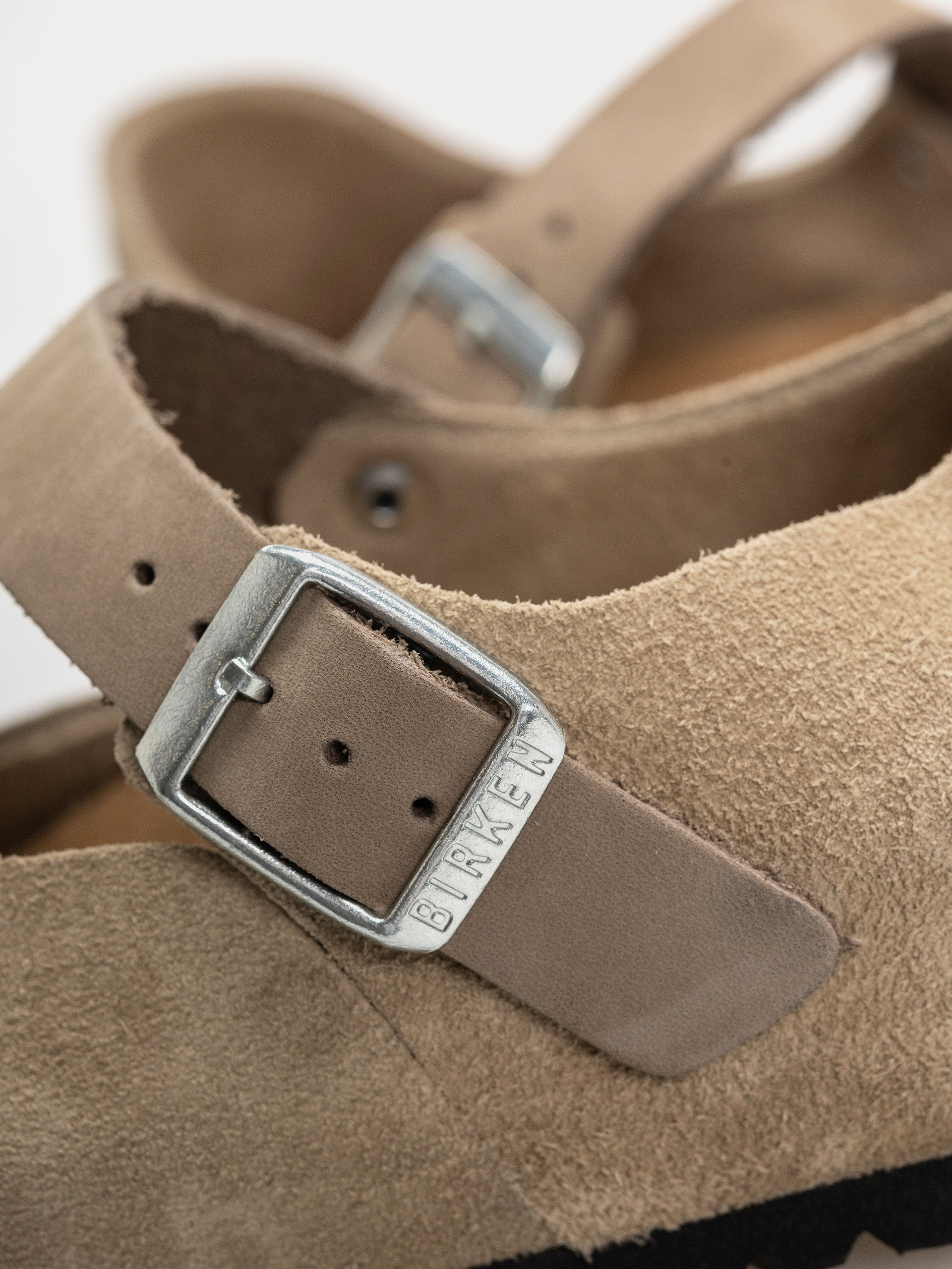 Чехли Birkenstock Mantova Suede Leather Narrow Wmn (taupe)