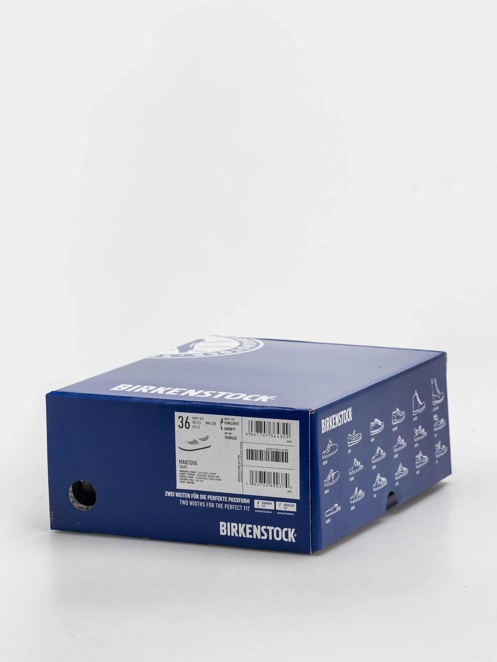 Чехли Birkenstock Mantova Suede Leather Narrow Wmn (taupe)