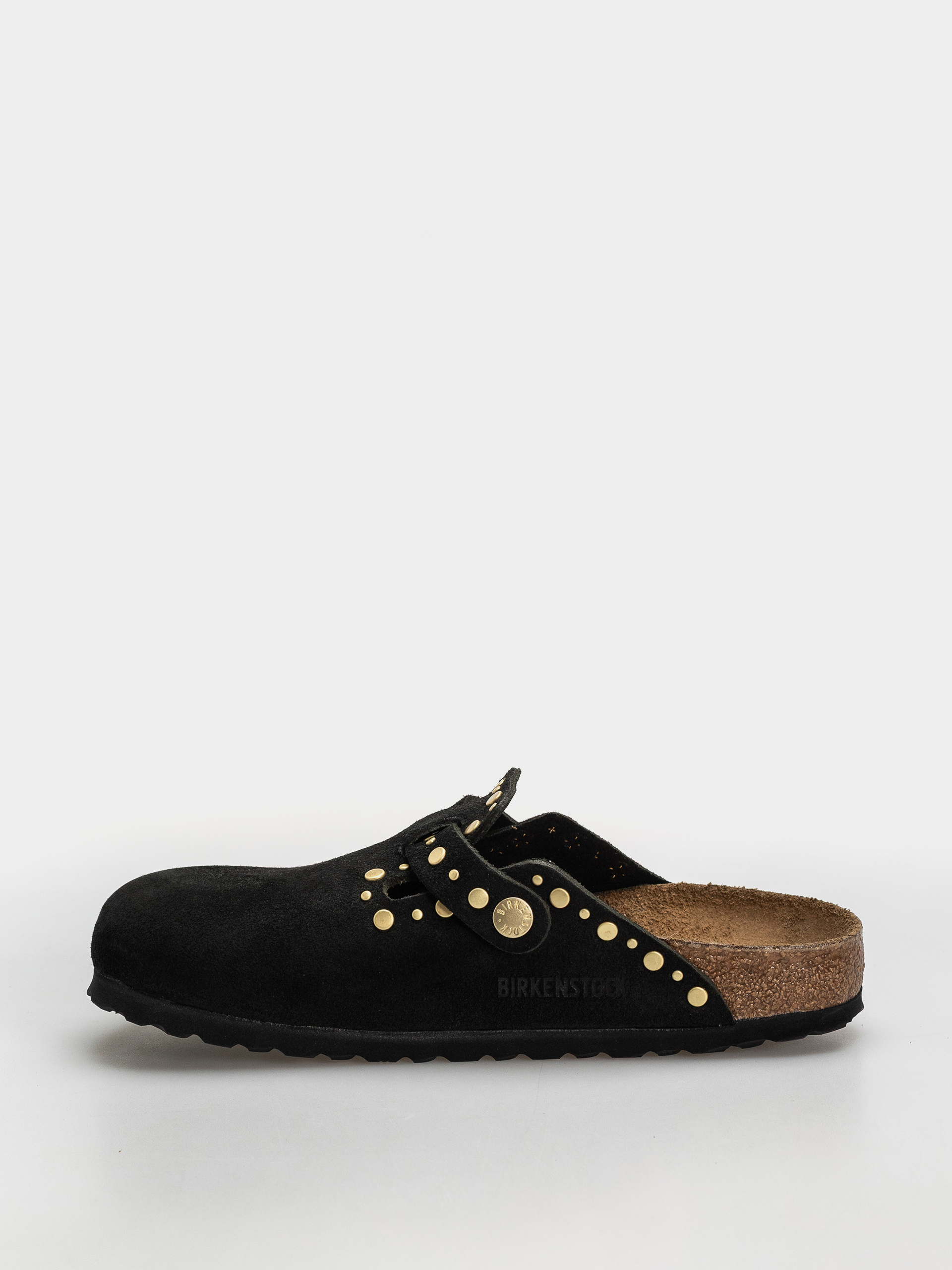 Чехли Birkenstock Boston Rivets Suede Leather Narrow Wmn (black)