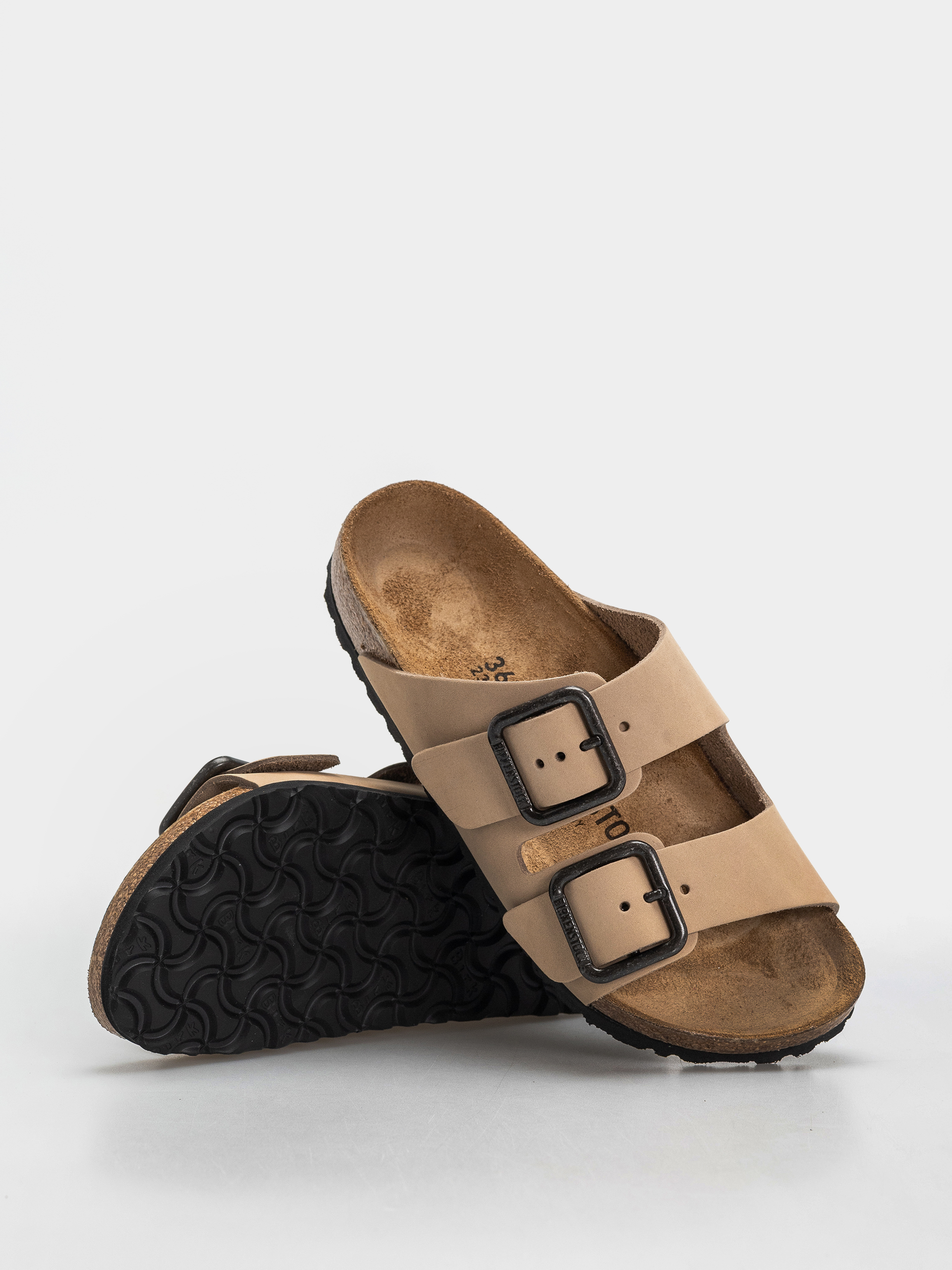 Чехли Birkenstock Arizona Wire Buckle Nubuck Leather Narrow (sandcastle)