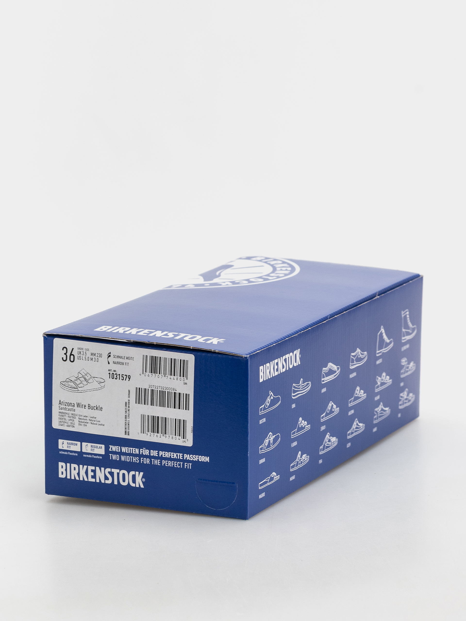 Чехли Birkenstock Arizona Wire Buckle Nubuck Leather Narrow (sandcastle)