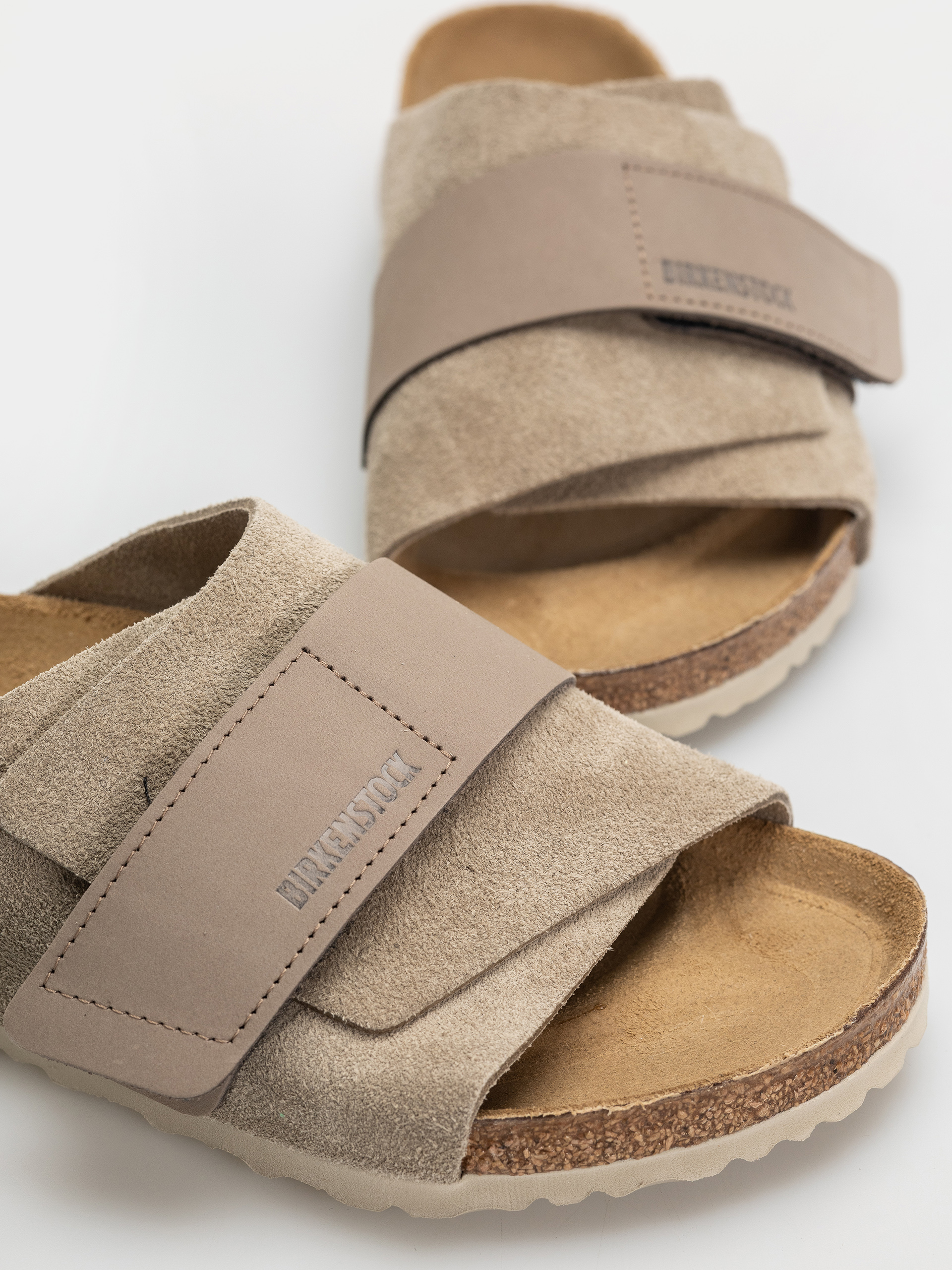 Чехли Birkenstock Kyoto Nubuck Suede Leather Regular (taupe)