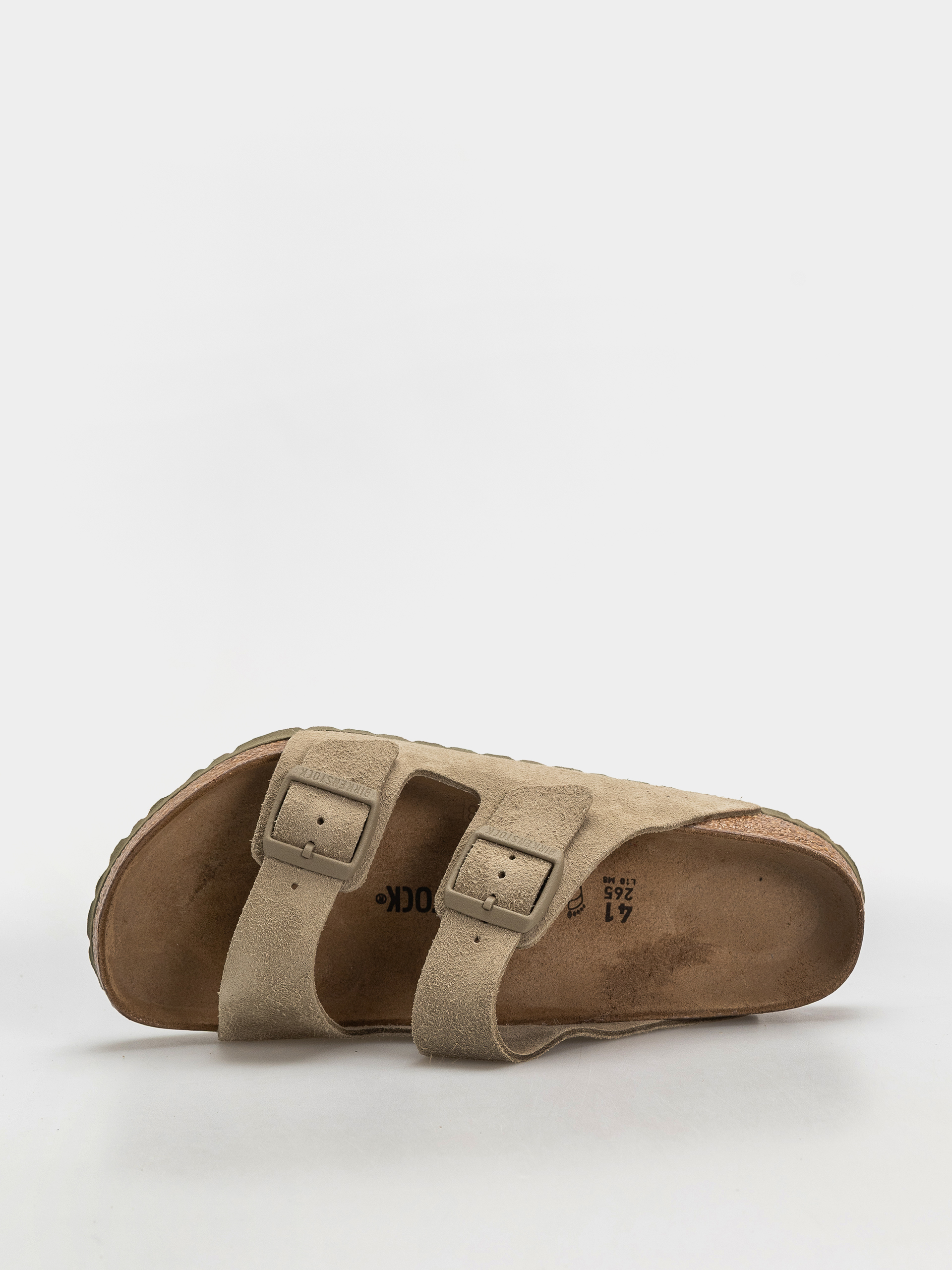 Чехли Birkenstock Arizona Suede Leather Regular (faded khaki)