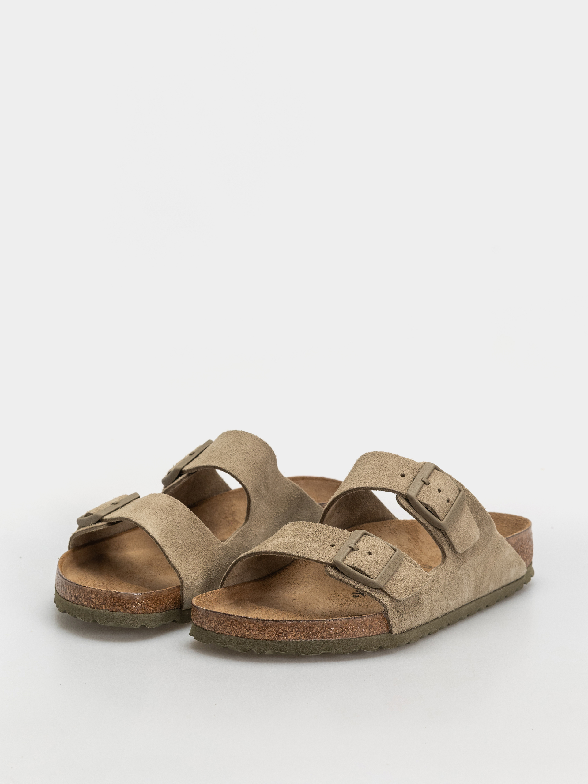 Чехли Birkenstock Arizona Suede Leather Regular (faded khaki)
