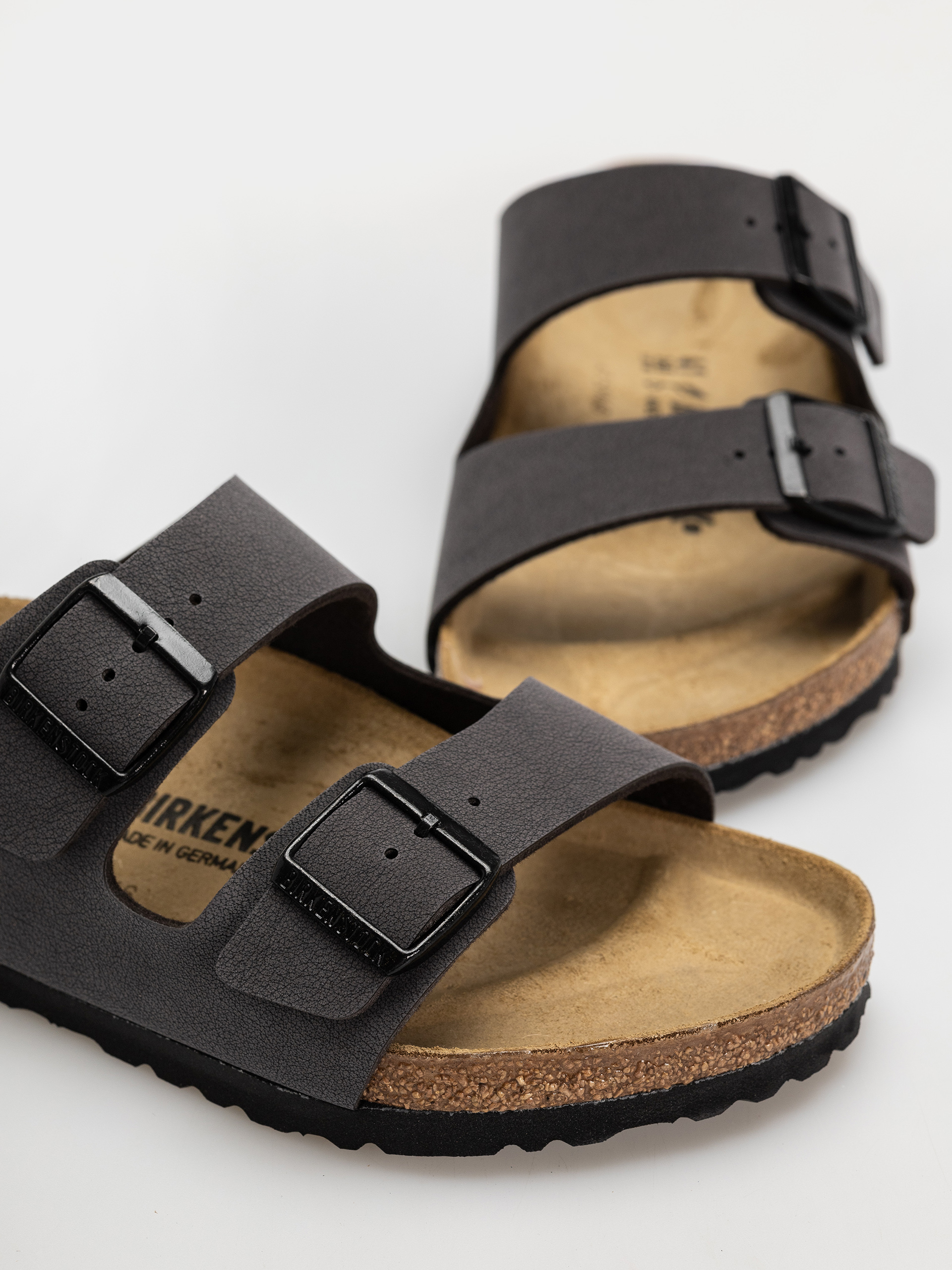 Чехли Birkenstock Arizona Birkibuc Regular (velvet gray/black)