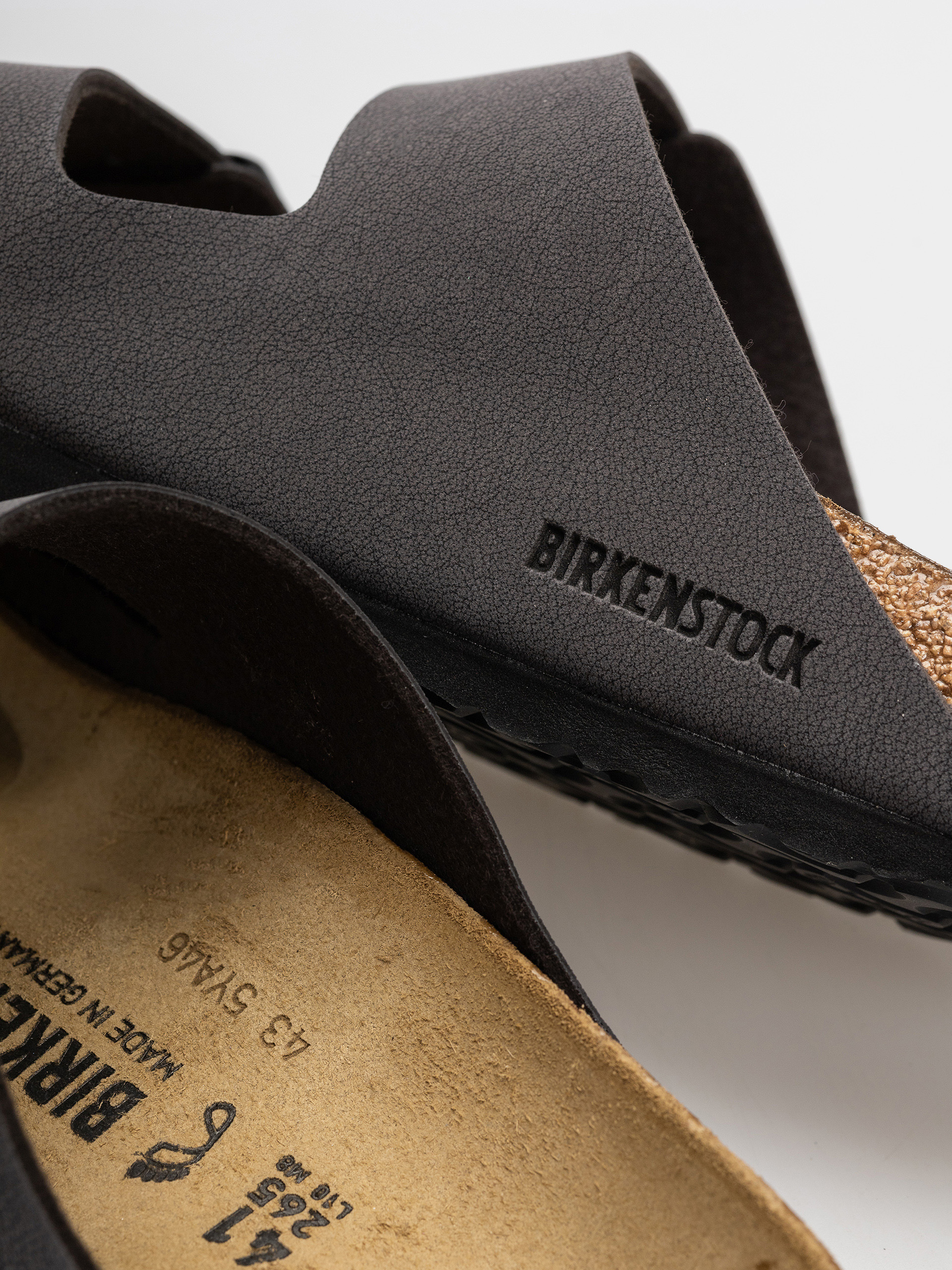 Чехли Birkenstock Arizona Birkibuc Regular (velvet gray/black)