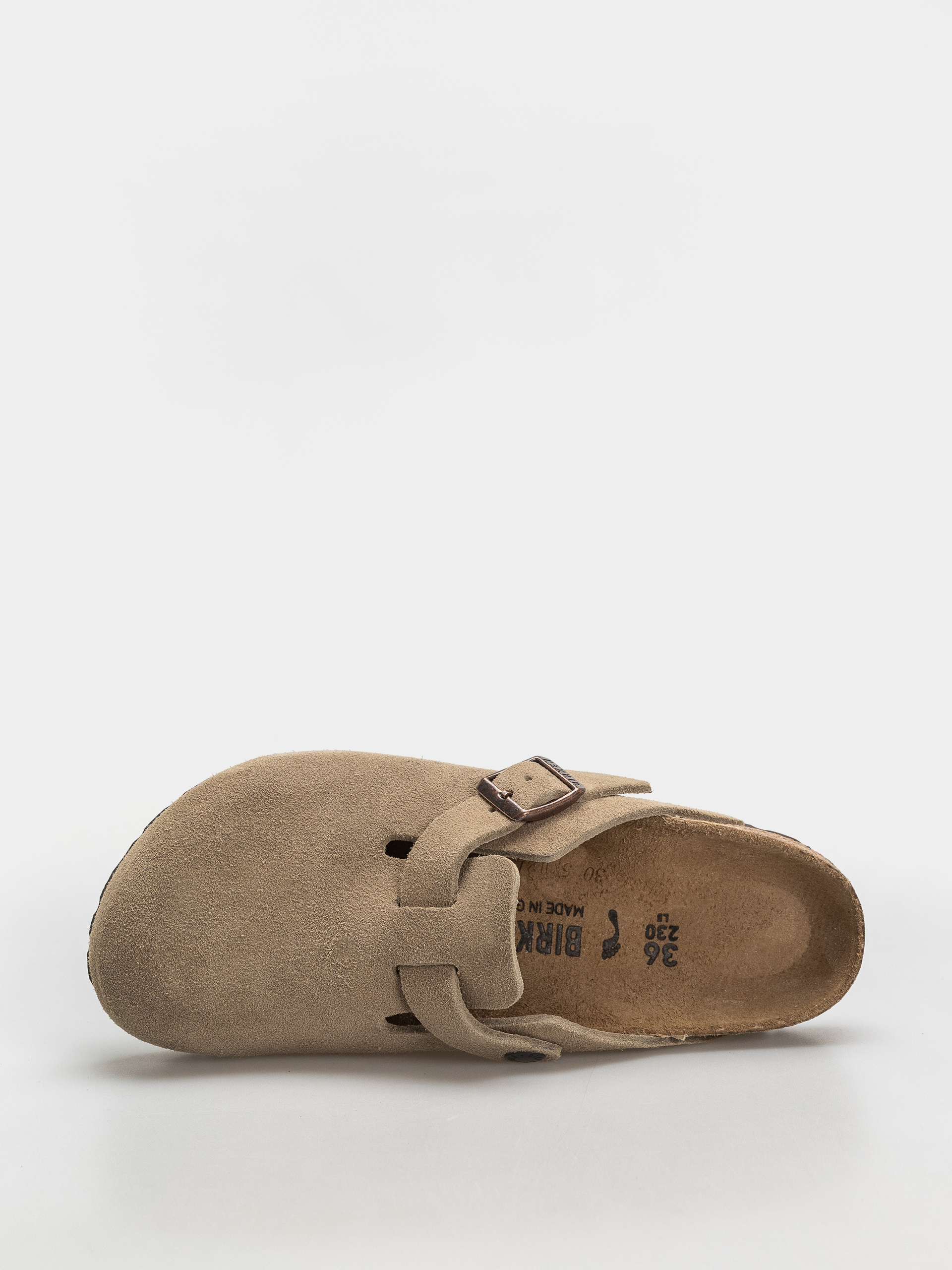 Чехли Birkenstock Boston Suede Leather Narrow Wmn (taupe)