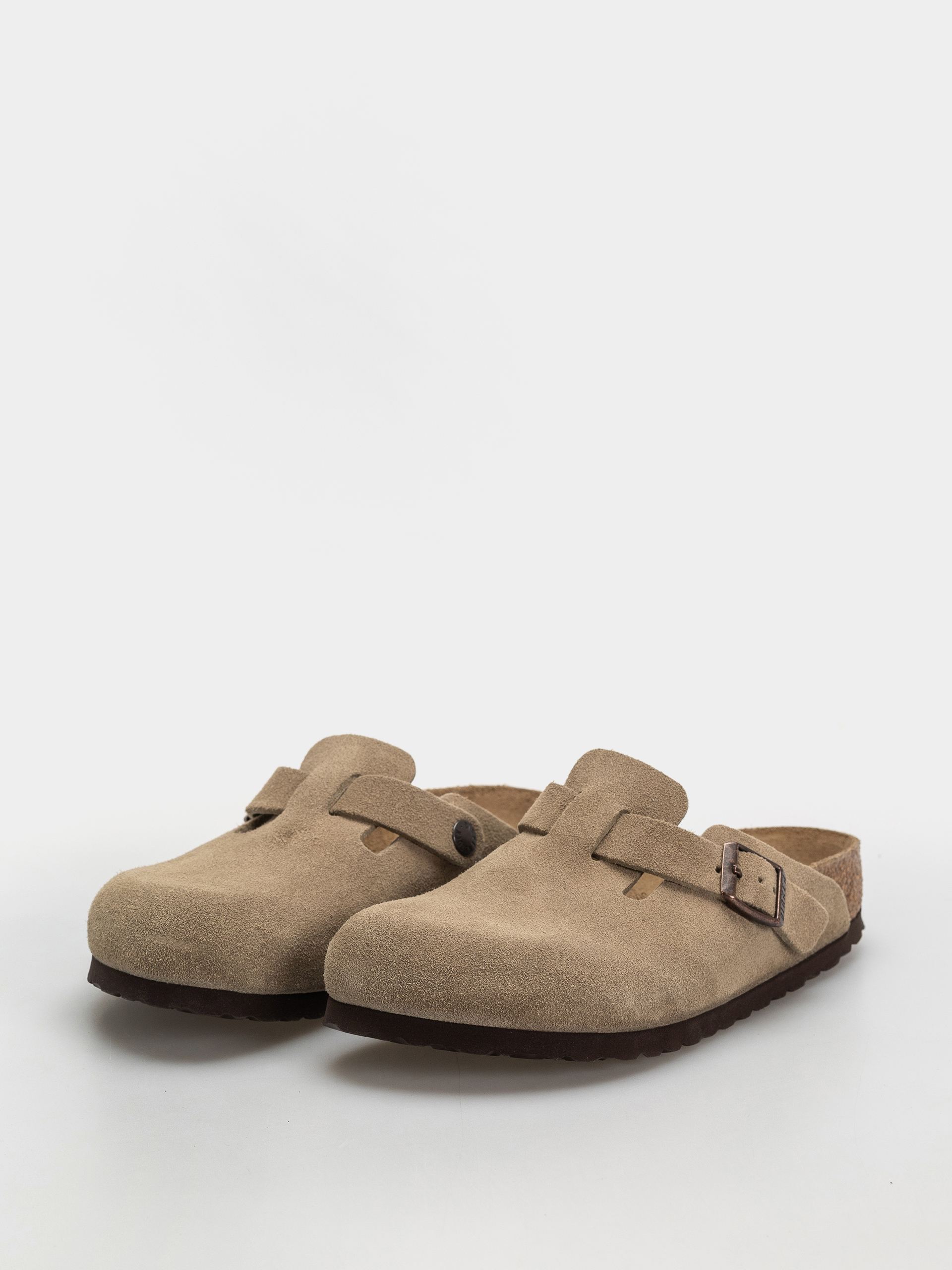 Чехли Birkenstock Boston Suede Leather Narrow Wmn (taupe)