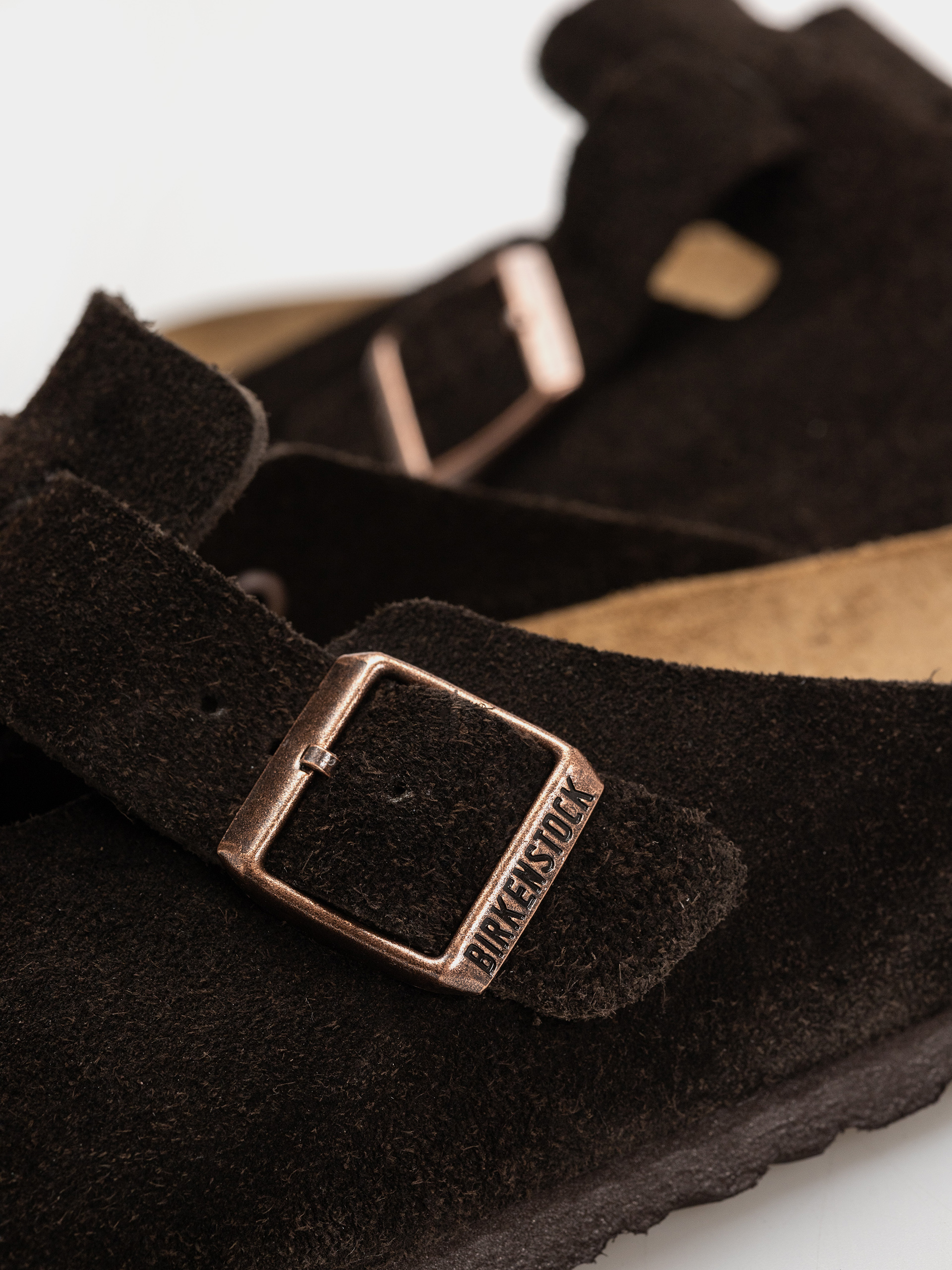 Birkenstock Чехли Boston Suede Regular (mocha)