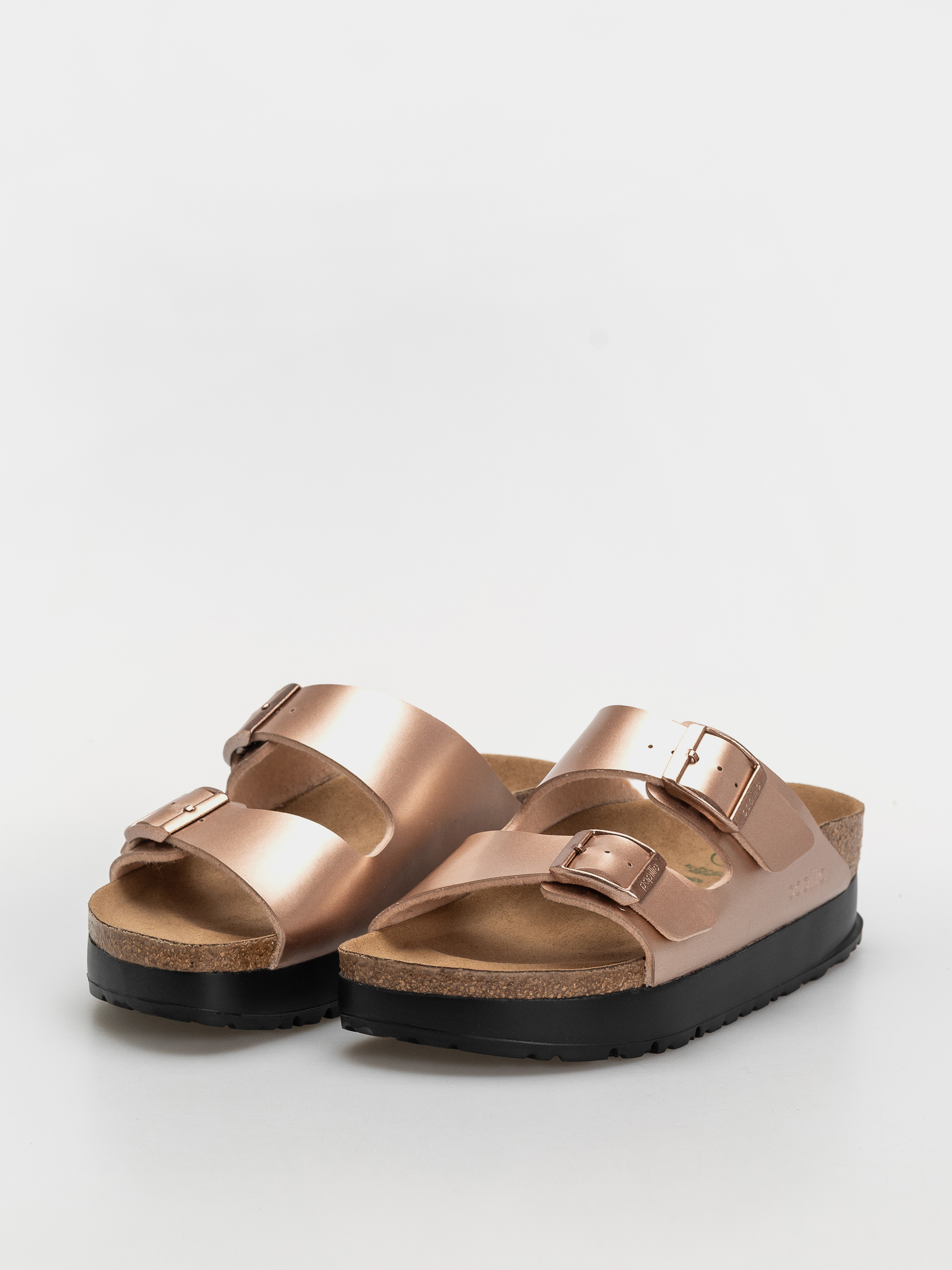 Чехли Birkenstock Arizona Flex Platform Birko Flor Narrow Wmn (electric metallic copper)