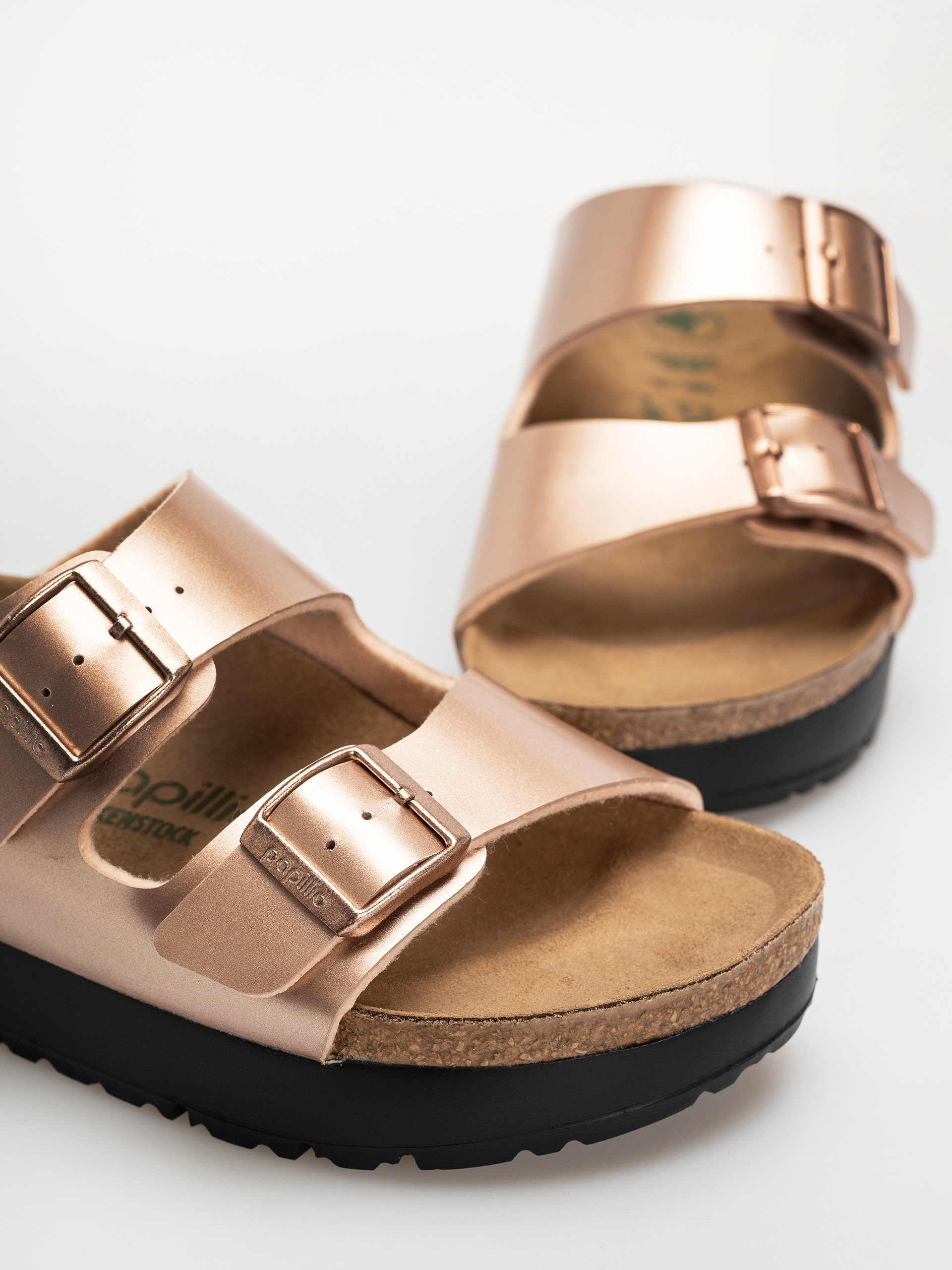 Чехли Birkenstock Arizona Flex Platform Birko Flor Narrow Wmn (electric metallic copper)